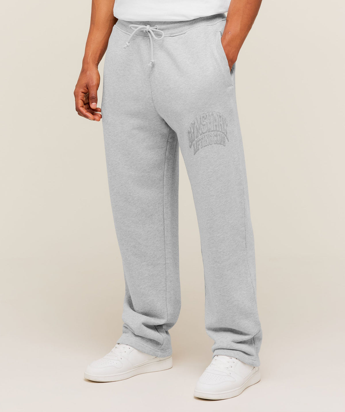 Gymshark GSLC Straight Leg Pants 'Bros Soft Grey Marl'