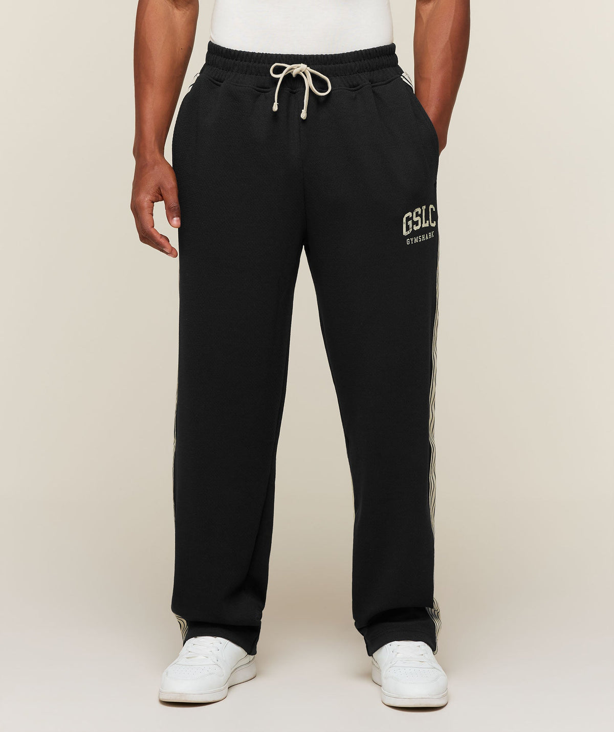 Gymshark GSLC Taped Straight Leg Track Pants 'Black'