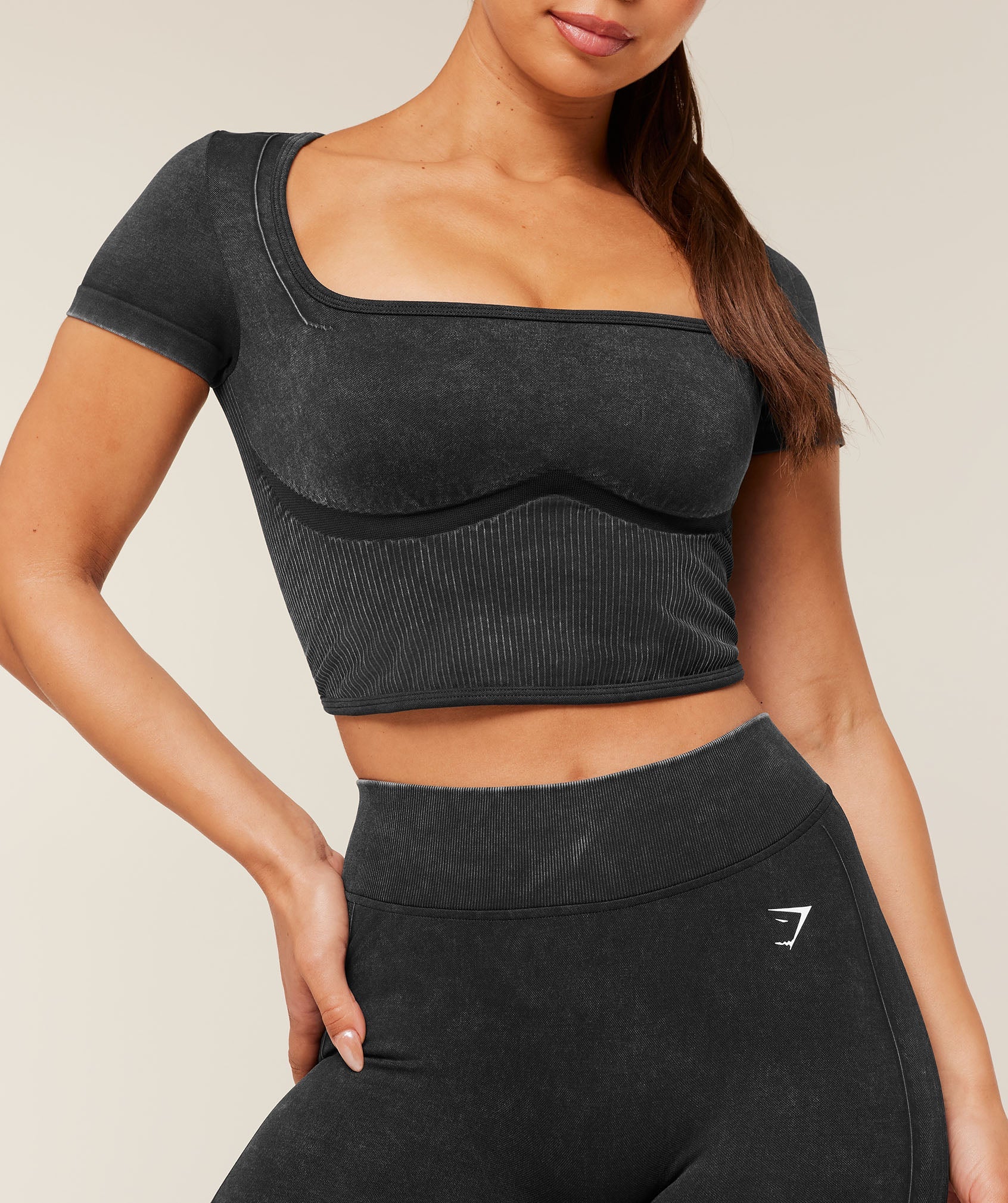 Gymshark x Bratz Crop Top 'Black Wash'