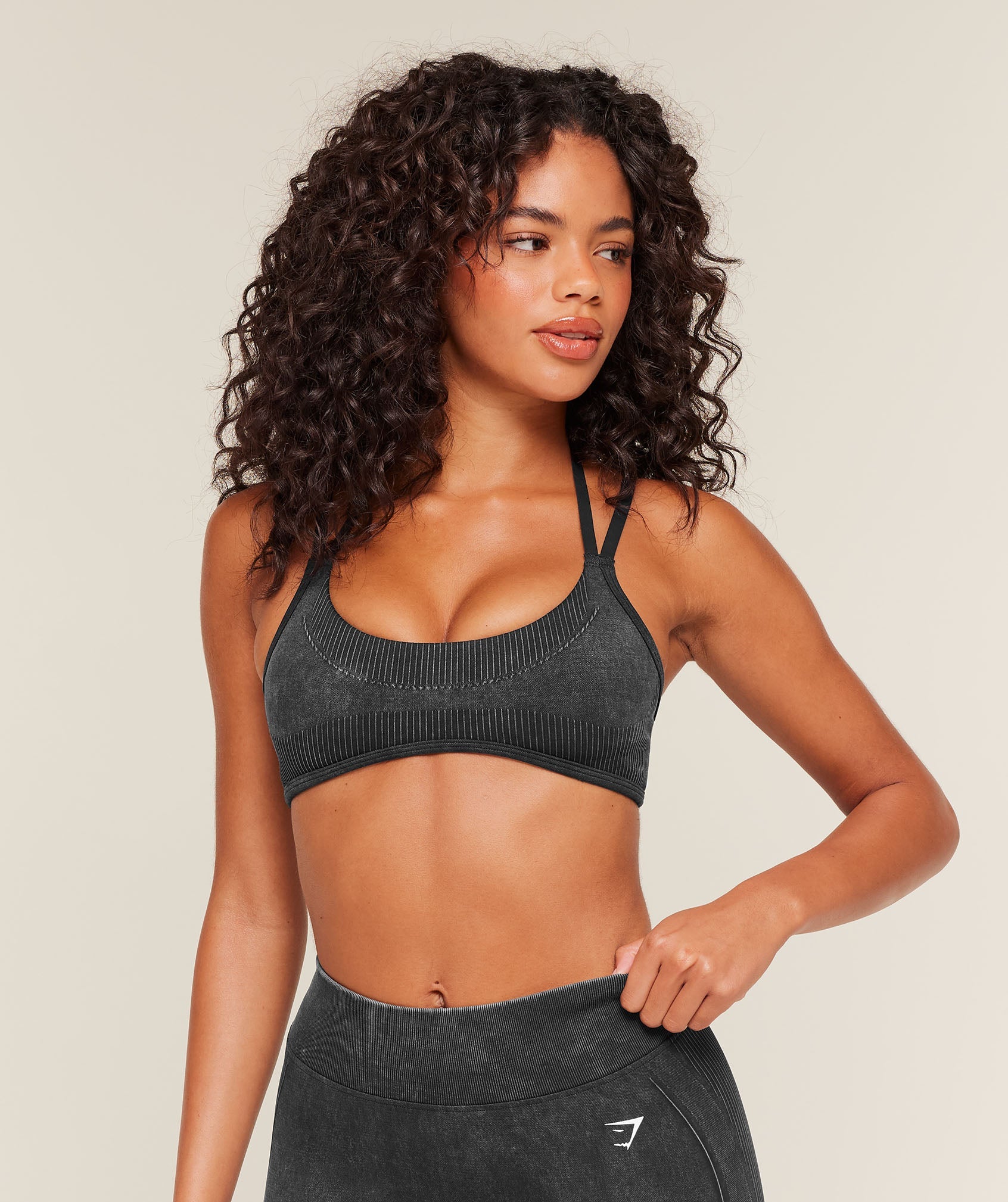 Gymshark x Bratz Light Support Sports Bra 'Black Wash'