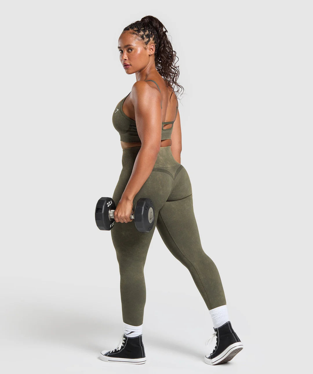 Gymshark Gains Seamless Leggings - Strength Green