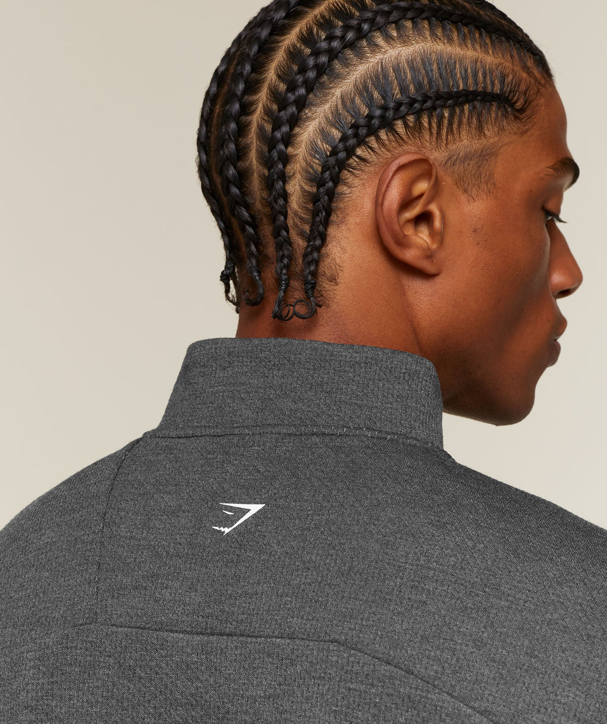 Gymshark Train 1/4 Zip 'Black Core Marl'