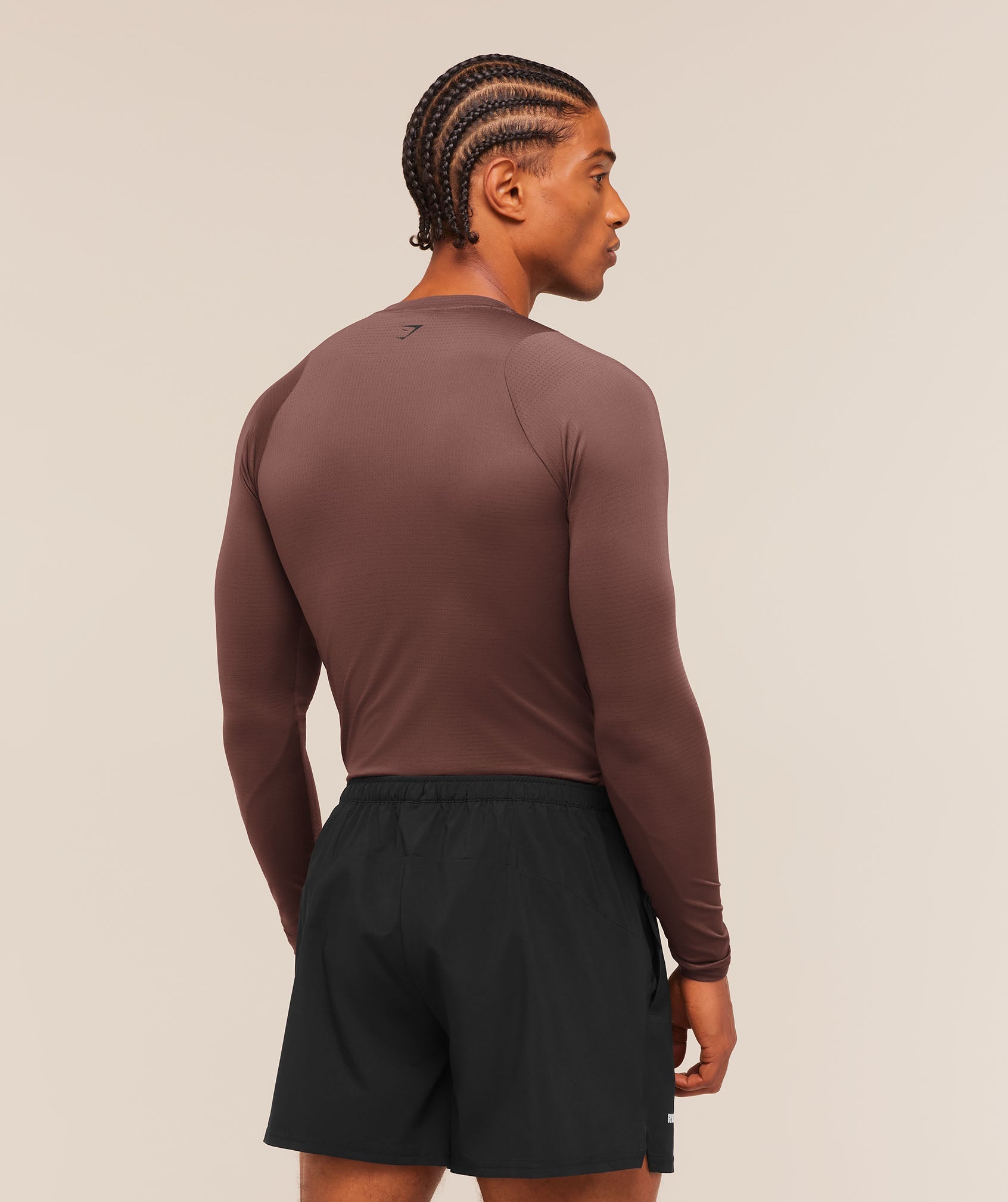 Gymshark Train Long Sleeve T-Shirt 'Espresso Brown'