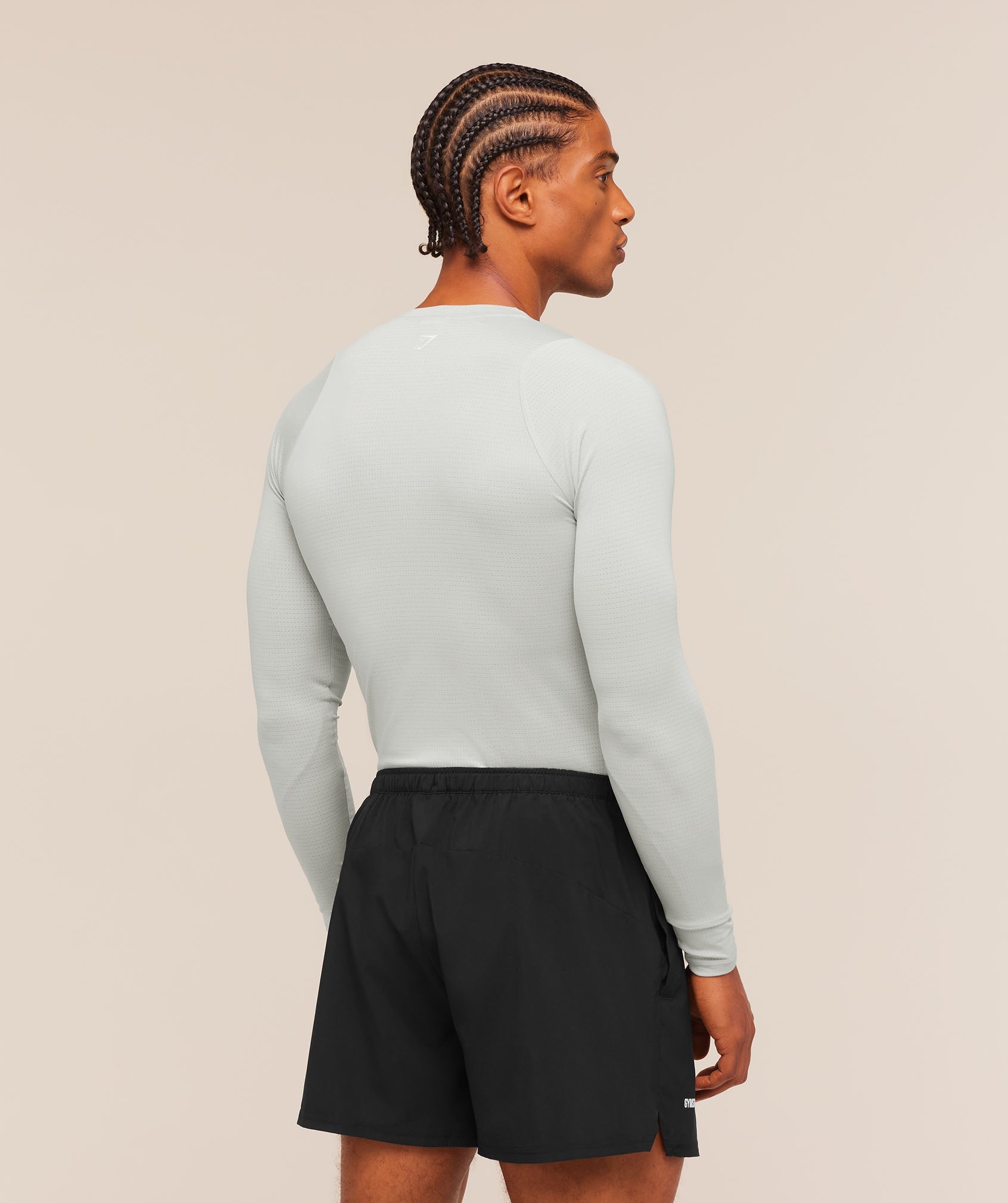 Gymshark Train Long Sleeve T-Shirt 'Light Grey'