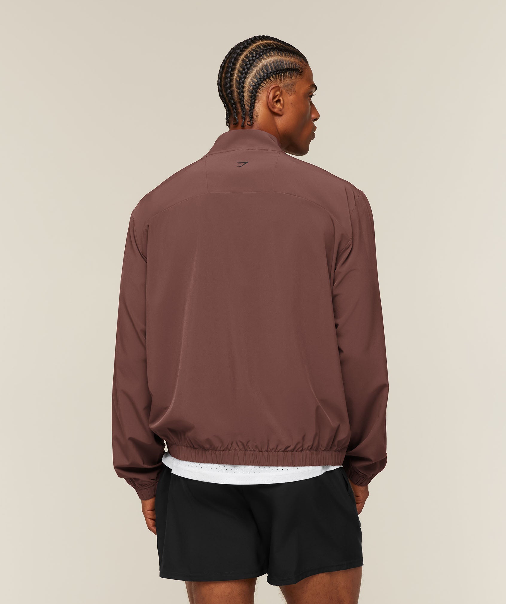 Gymshark Train Track Jacket 'Espresso Brown'