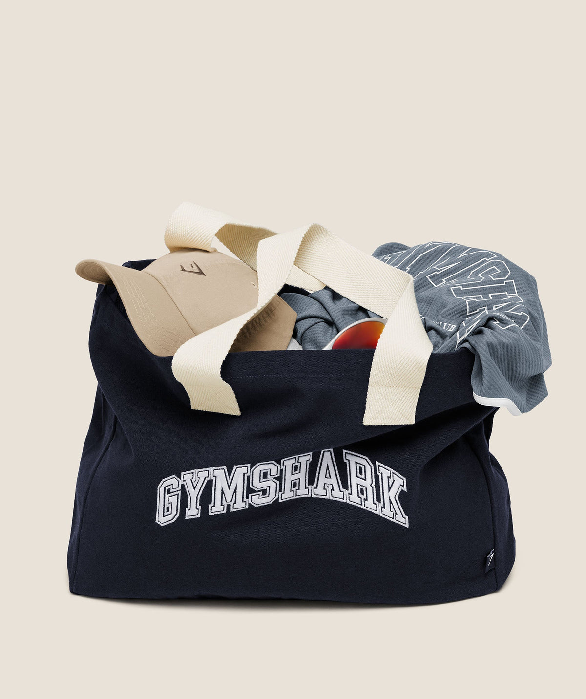 Gymshark Essentials Tote 'Heavy Blue Soft White'