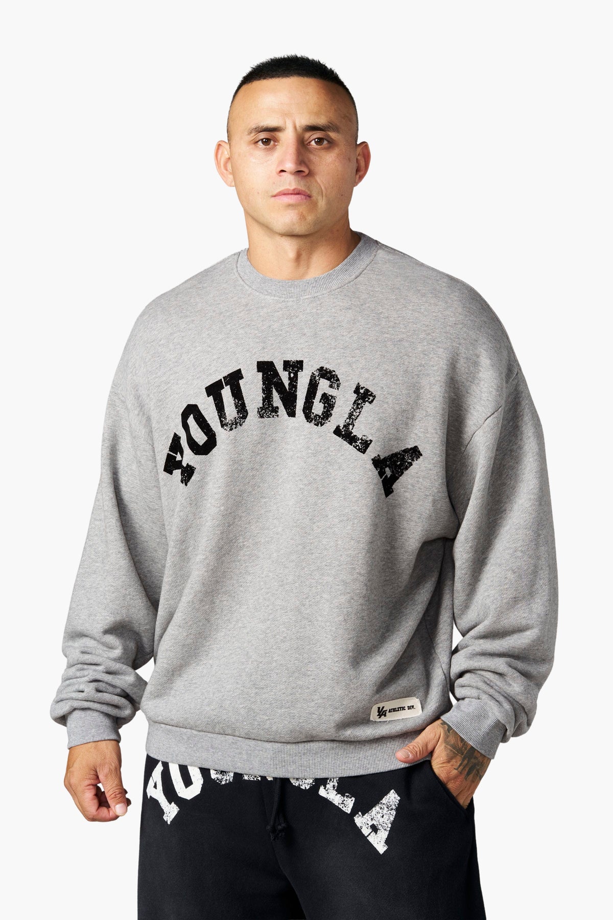YoungLA 5261 - Arc Collection - Crewnecks 'Heather Grey'