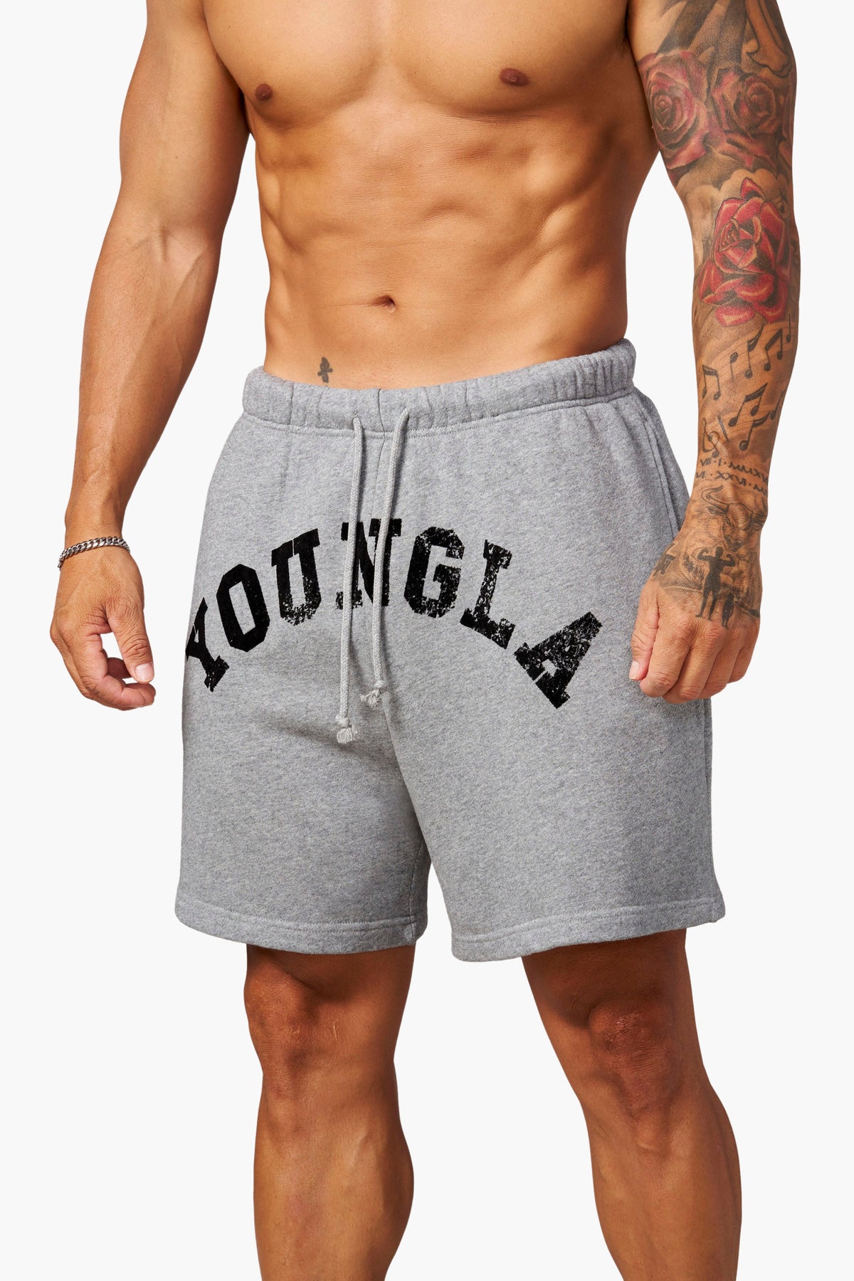 YoungLA 1046 - Arc Collection - Shorts 'Heather Grey'