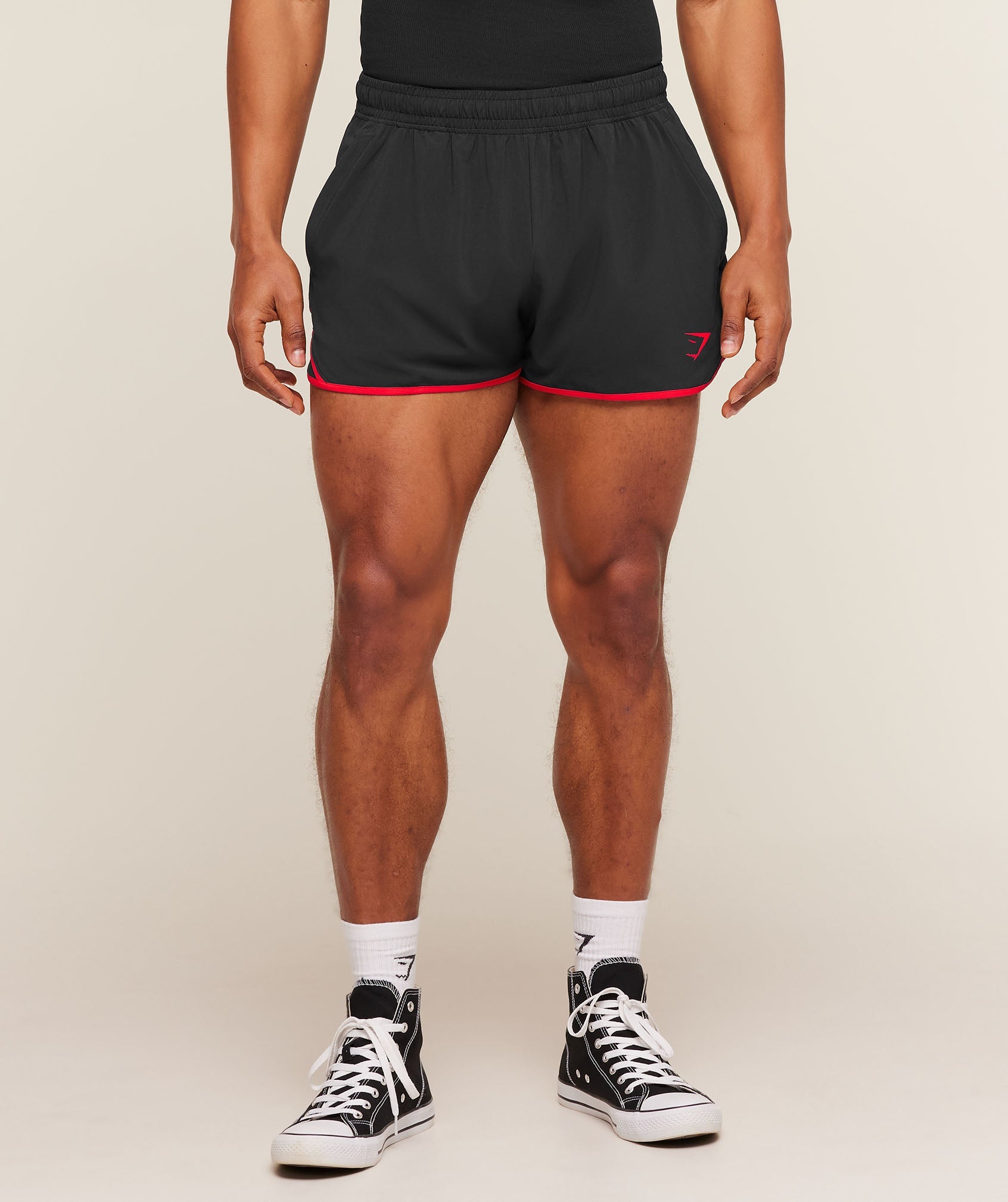 Gymshark Accent Conditioning Shorts 'Black Conditioning Red'