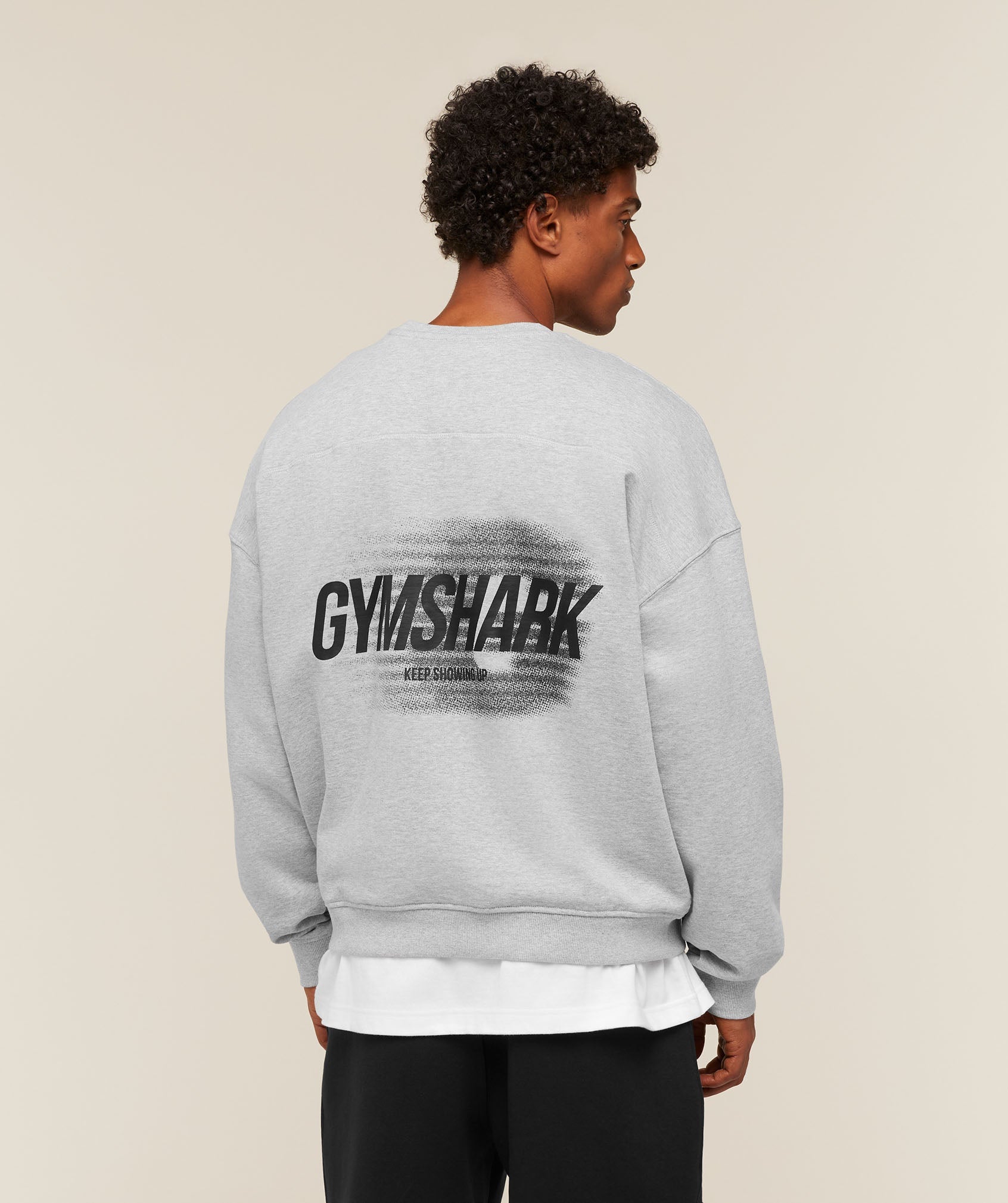 Gymshark Hybrid Sweatshirt 'Bros Soft Grey Marl'