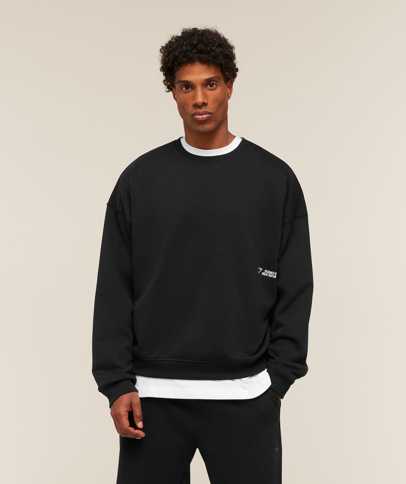 Gymshark Hybrid Sweatshirt 'Black'