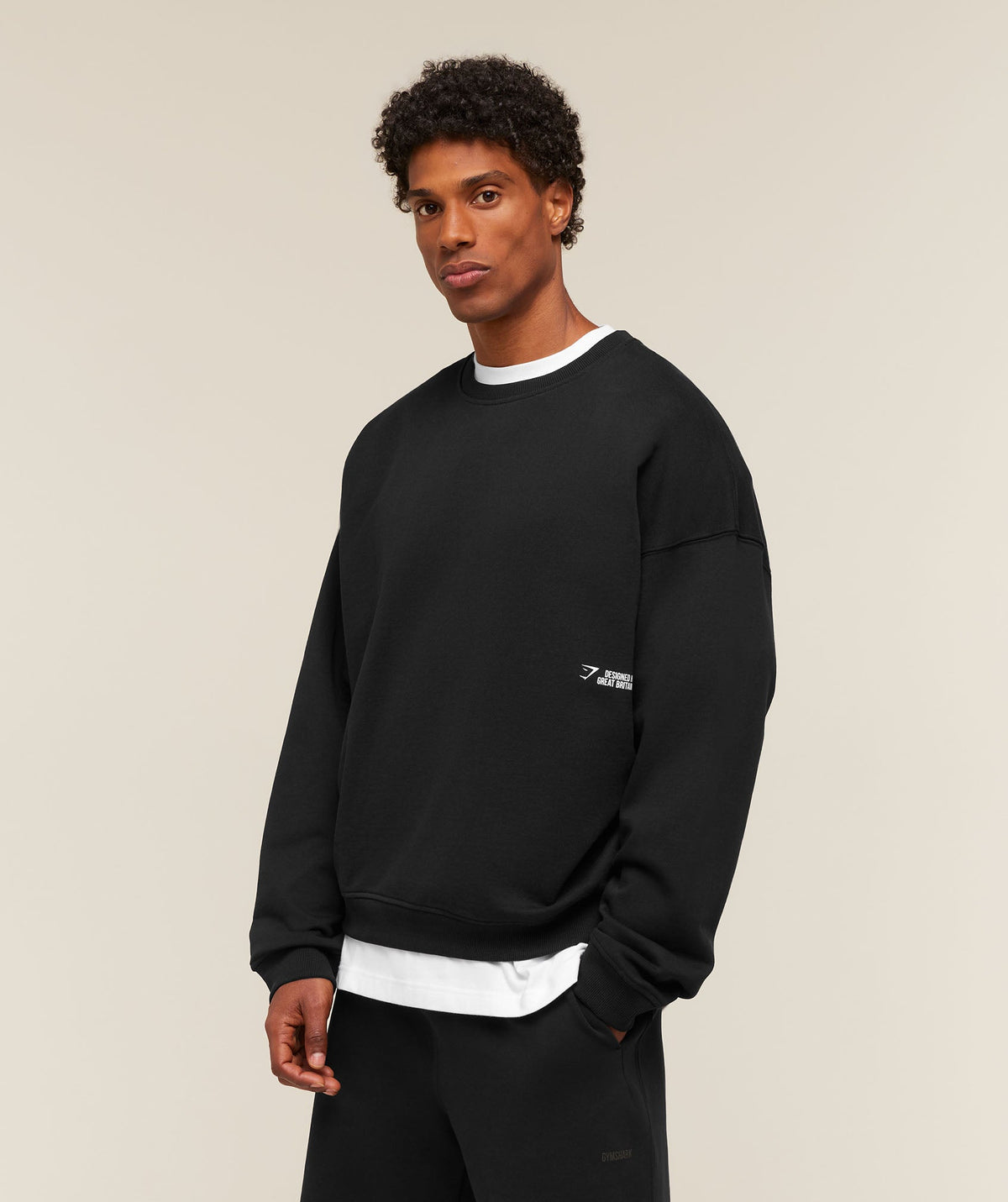 Gymshark Hybrid Sweatshirt 'Black'