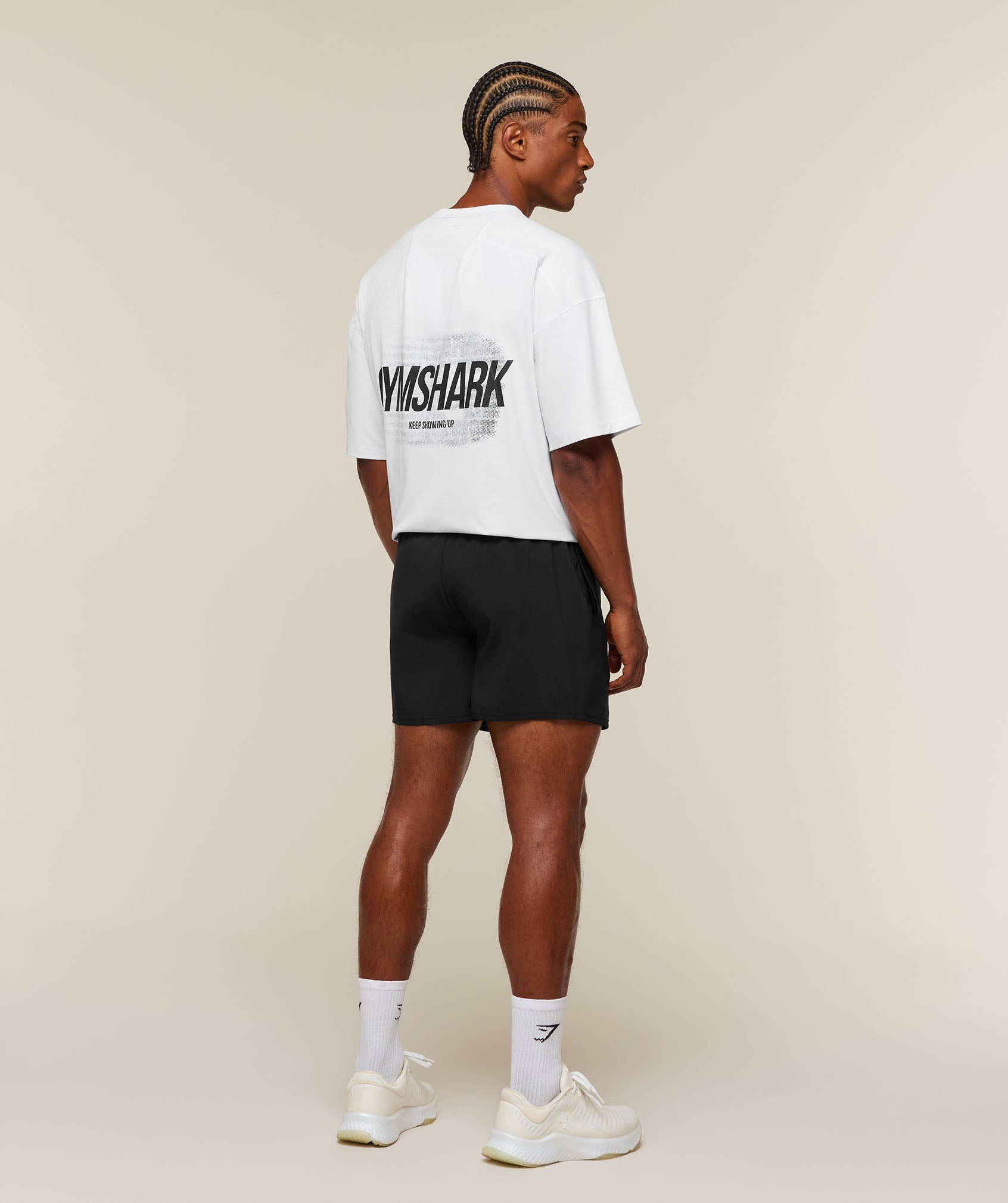 Gymshark Hybrid T-Shirt 'White'
