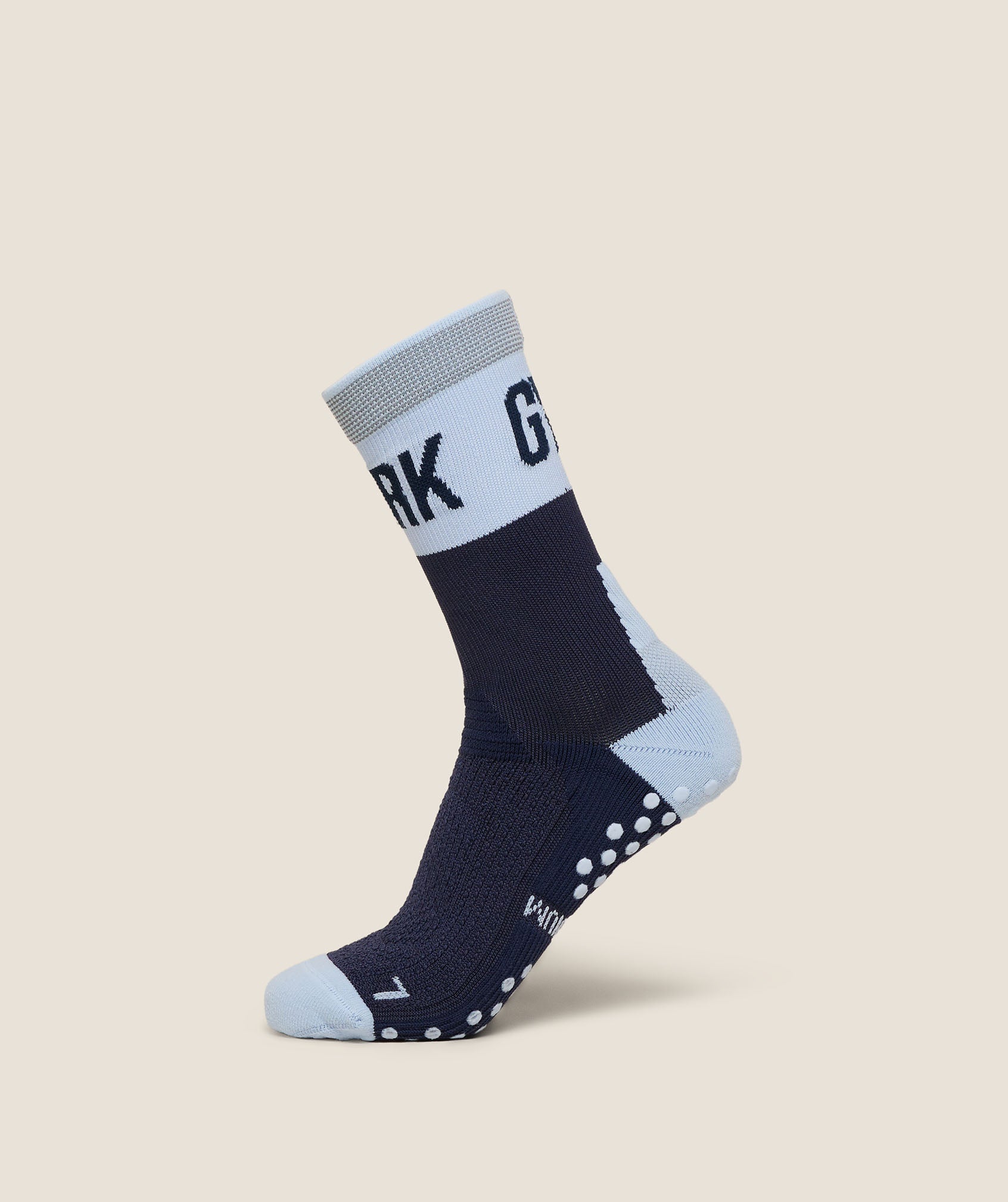 Gymshark Hybrid Training Grip Socks Single 'Heavy Blue Tranquil Blue'