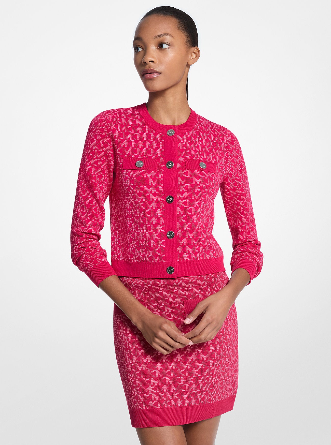 Logo Jacquard Cropped Jacket