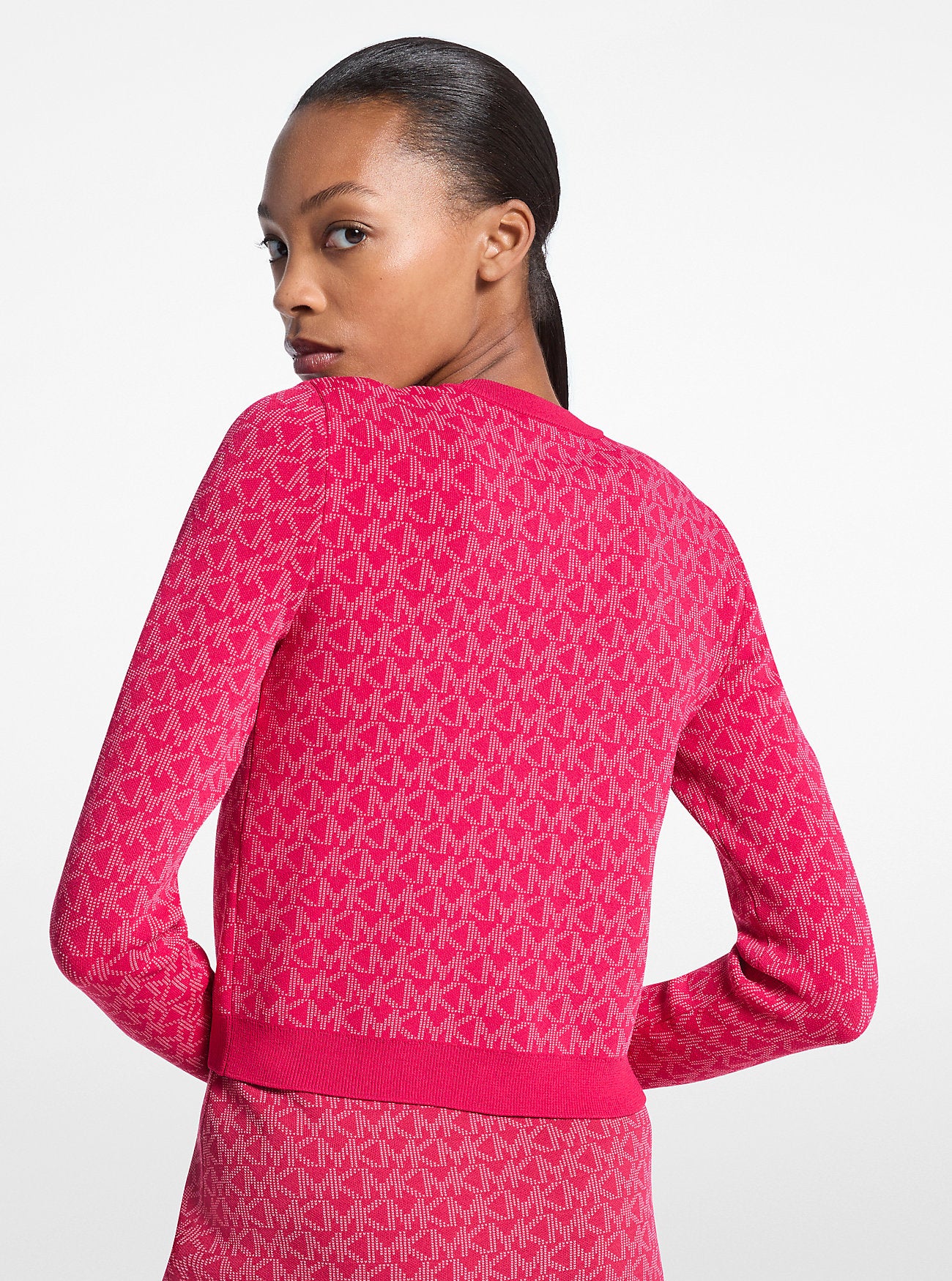 Logo Jacquard Cropped Jacket