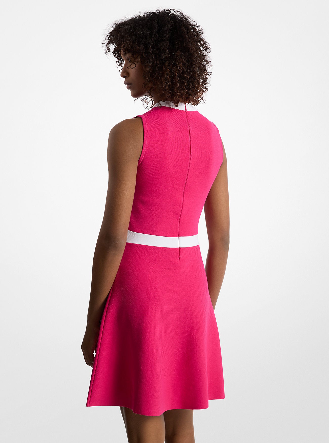 Viscose Blend Snap Dress DRAGON FRUIT