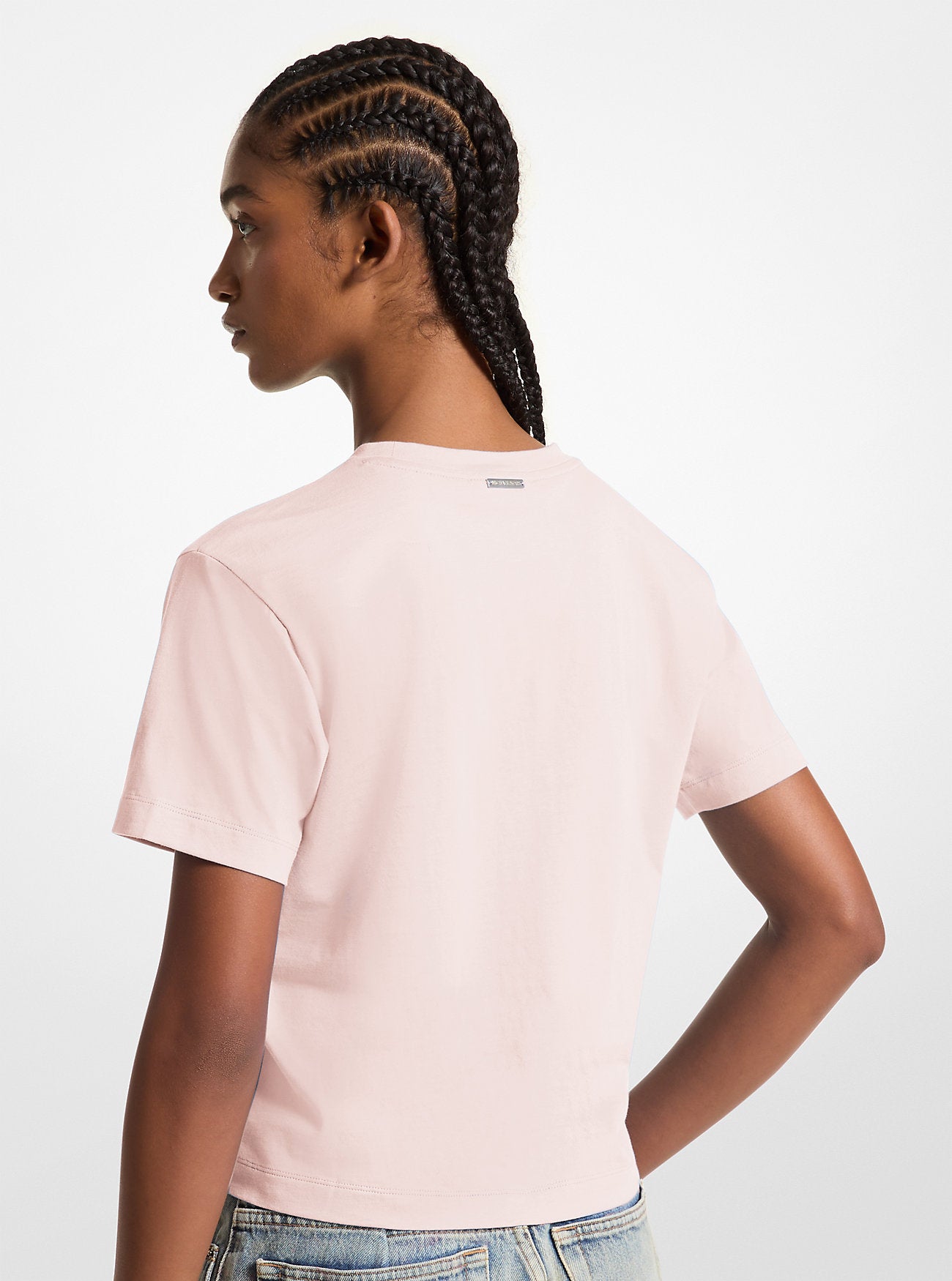 Embellished Logo Organic Cotton T-Shirt