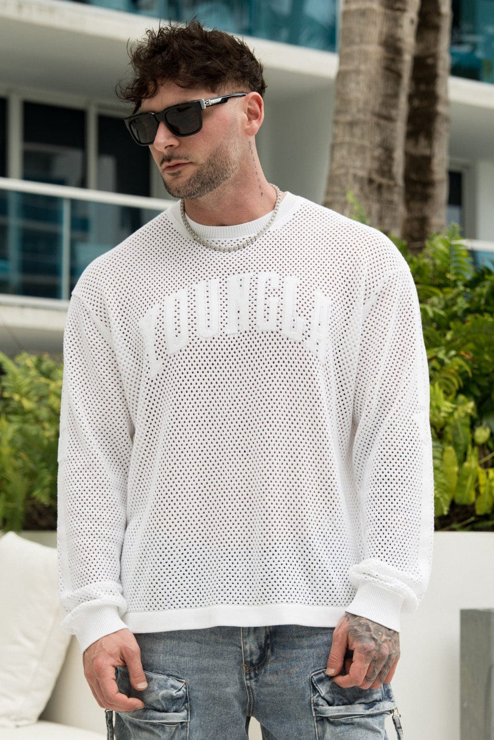 Young La 8016 - 99 Knit Longsleeves 'White'