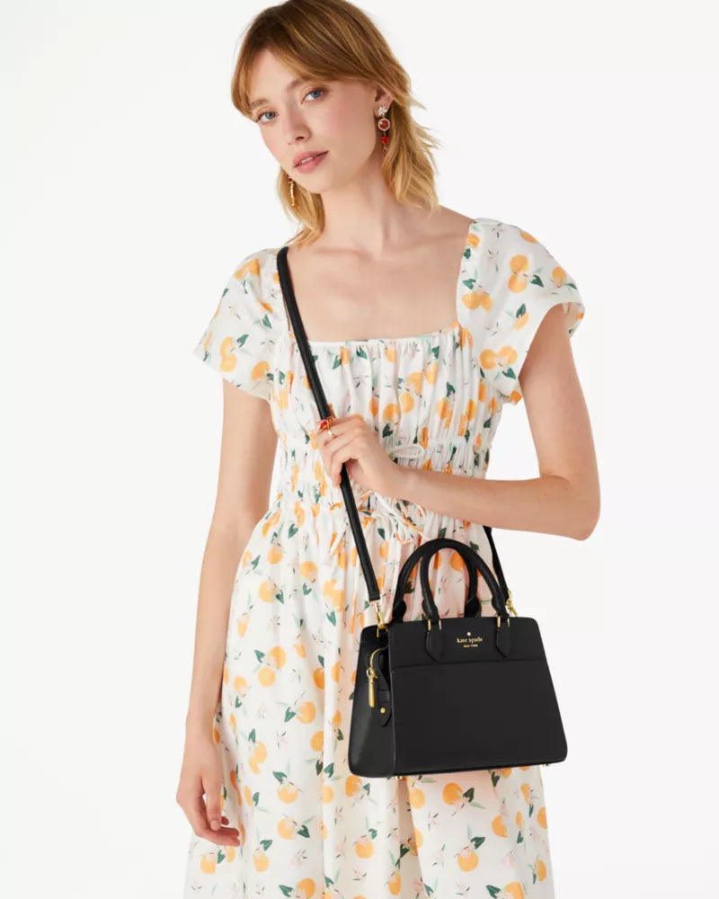 Kate Spade Madison Medium Satchel Bag 'Black'