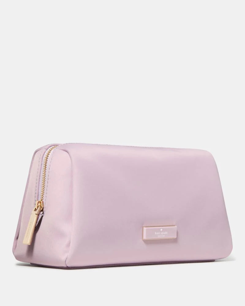 KateSpade Carter Nylon Cosmetic Pouch Lavender Smoke