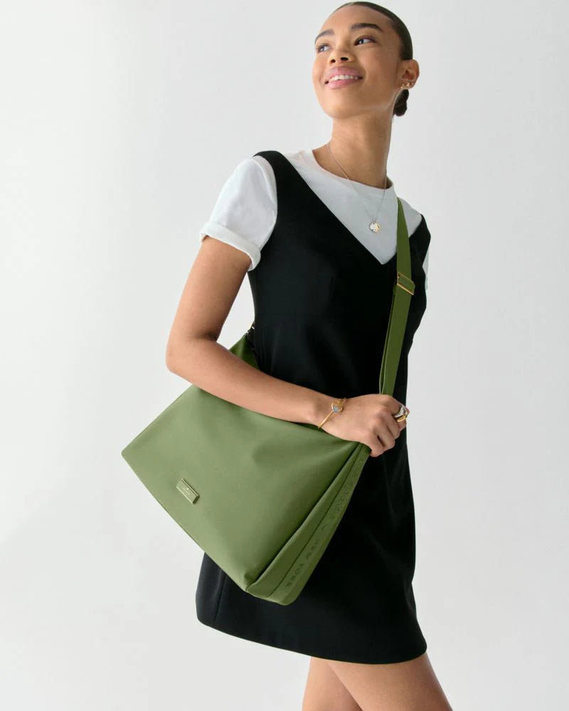 KateSpade Carter Nylon Large Convertible Crossbody Cedar Stand
