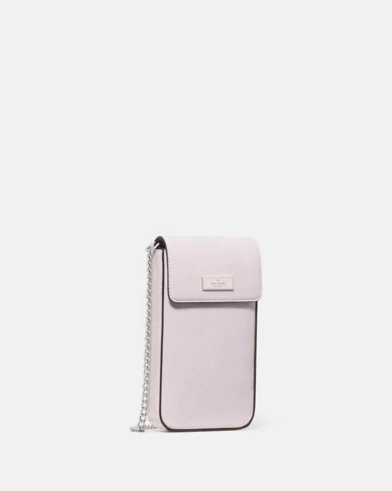 KateSpade Bridget Crinkle Patent Phone Crossbody Lilac Moonlight