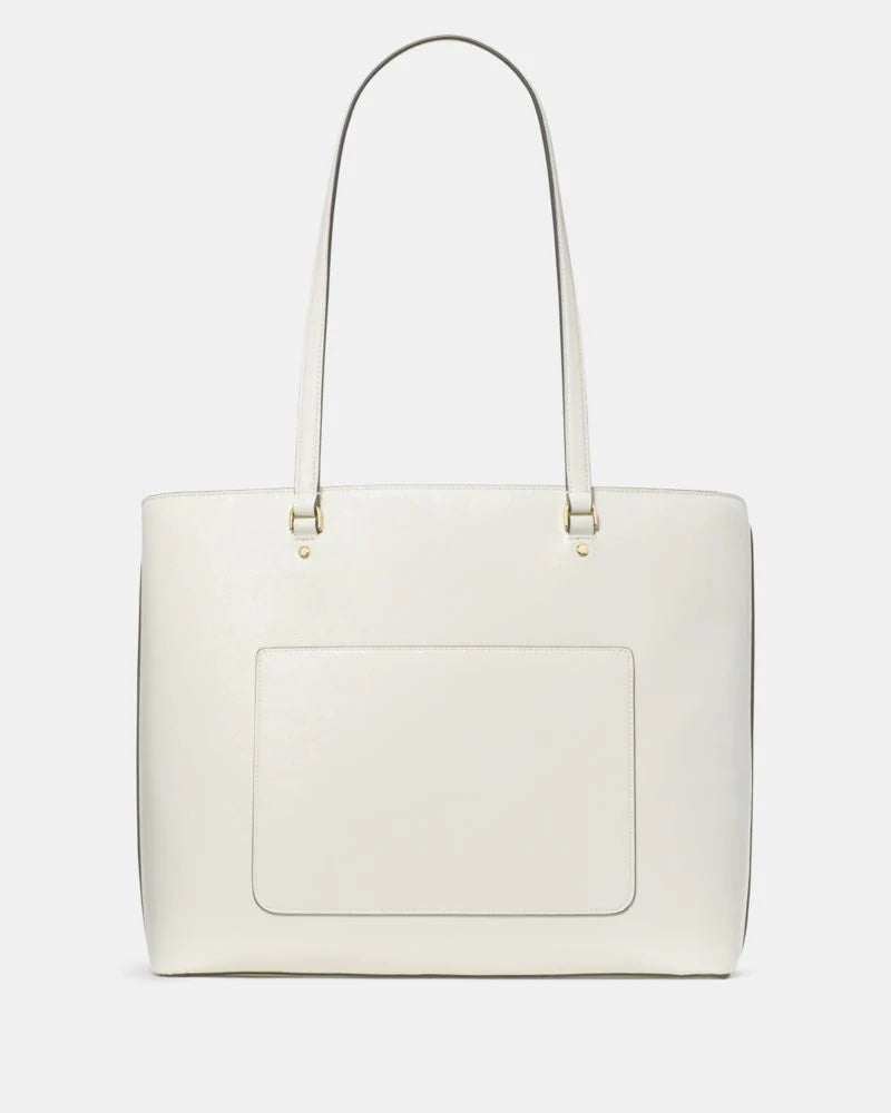 KateSpade Bridget Crinkle Patent Large Tote Meringue