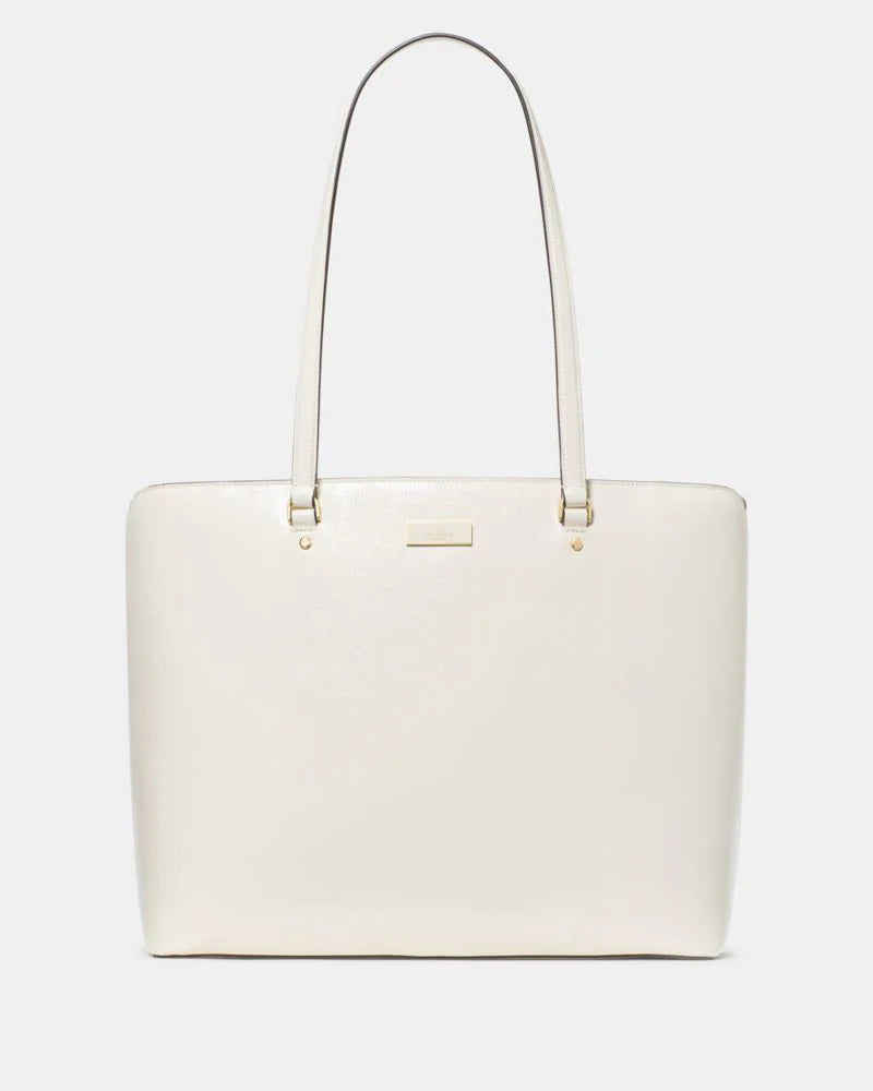 KateSpade Bridget Crinkle Patent Large Tote Meringue