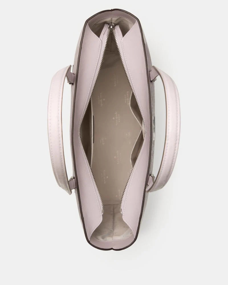 KateSpade Bridget Crinkle Patent Large Tote Lilac Moonlight