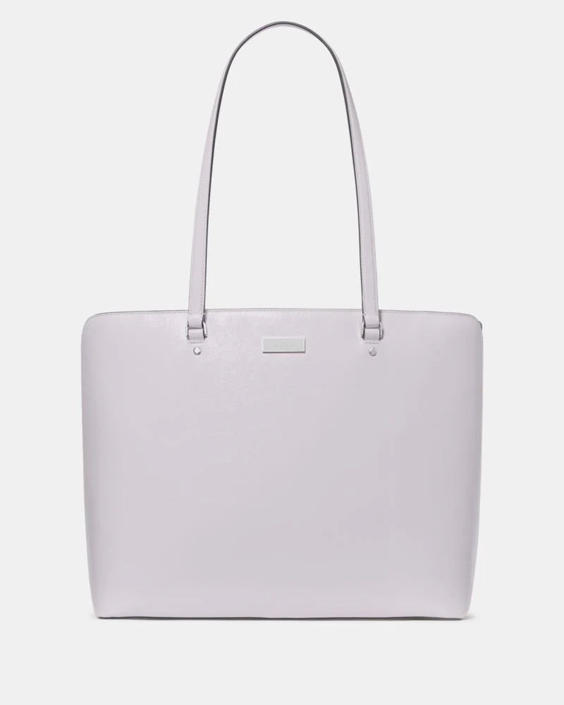 KateSpade Bridget Crinkle Patent Large Tote Lilac Moonlight