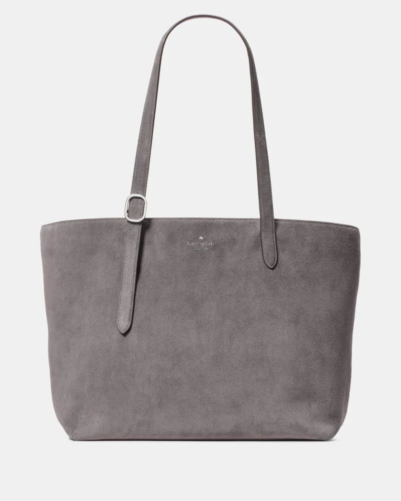 KateSpade 454 Suede Large Tote Hare Grey