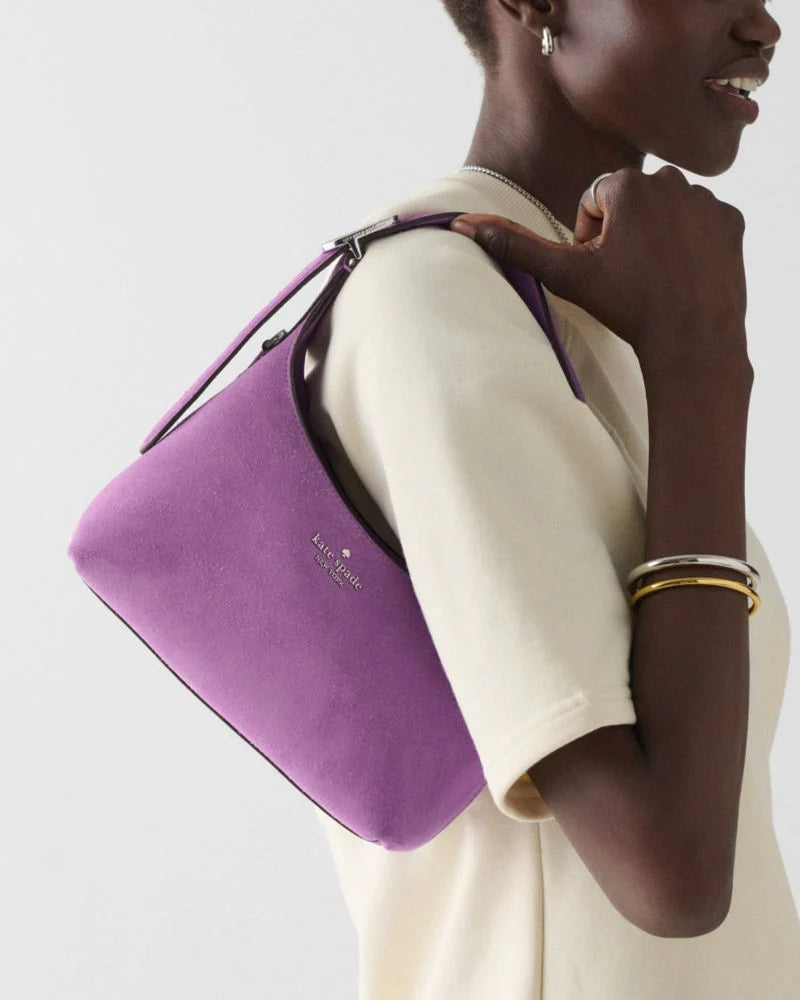 KateSpade 454 Suede Mini Crossbody Wisteria