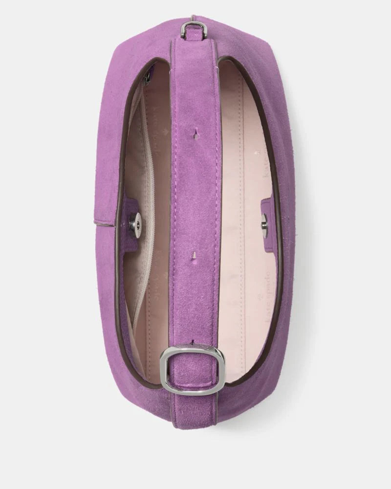 KateSpade 454 Suede Mini Crossbody Wisteria