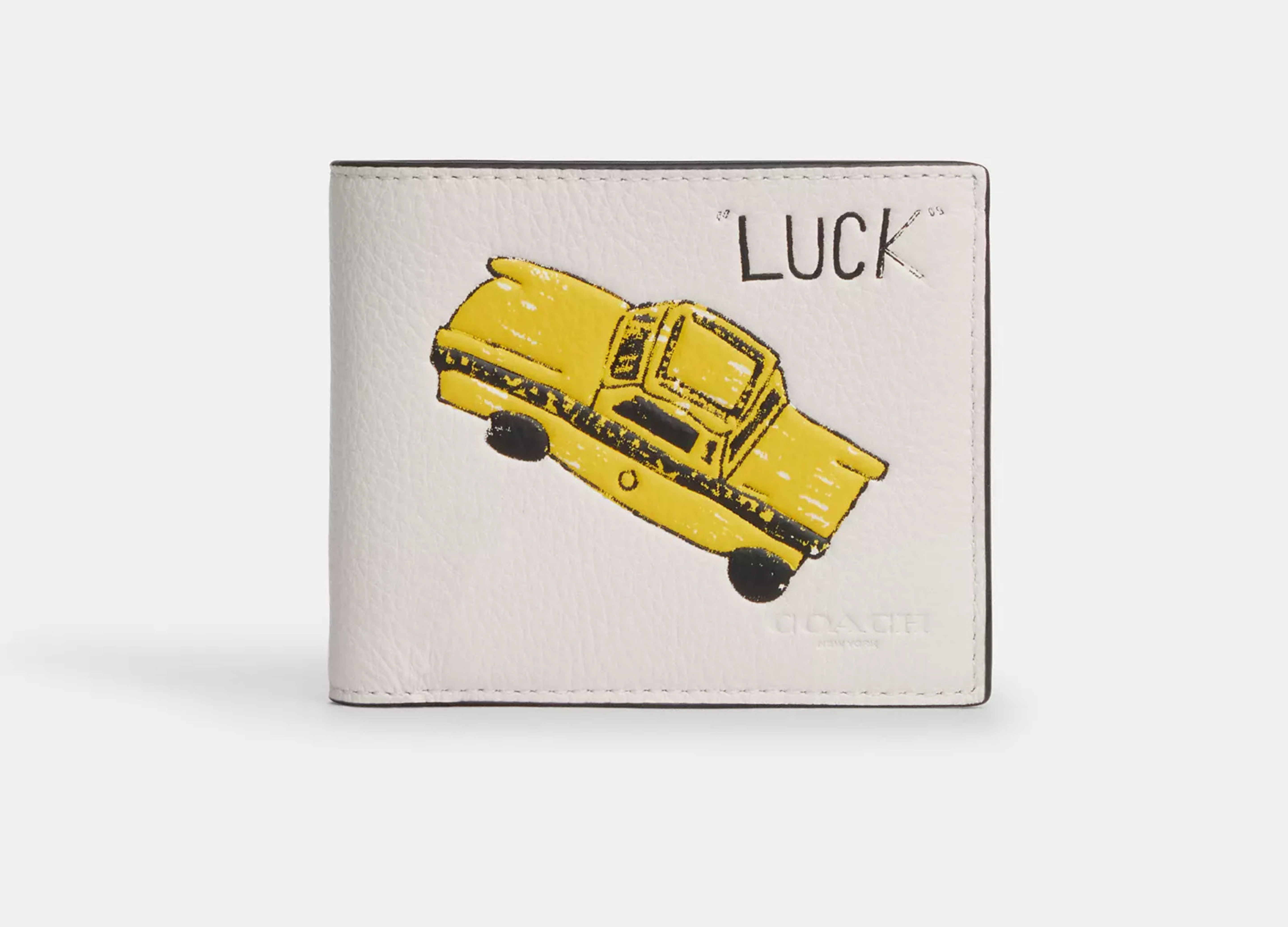 Coach 3 In 1 Wallet In Signature Canvas -  Pebbled leather/Chalk Multi