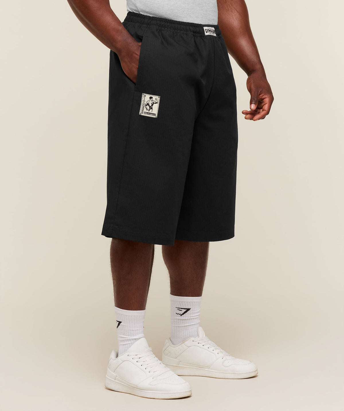 Gymshark Longline Pumper Shorts 'Black'