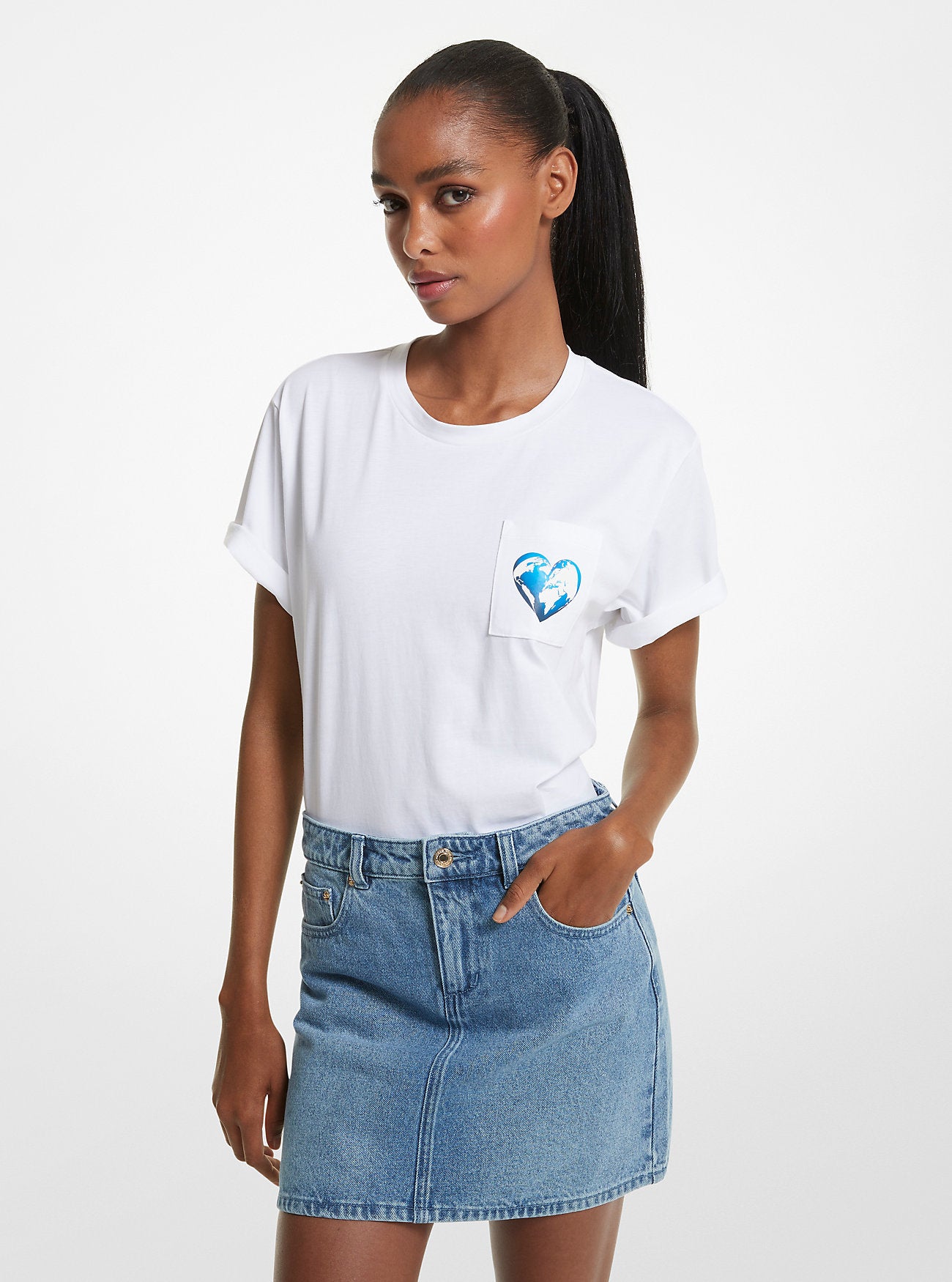 Watch Hunger Stop Organic Cotton Unisex T-Shirt WHITE
