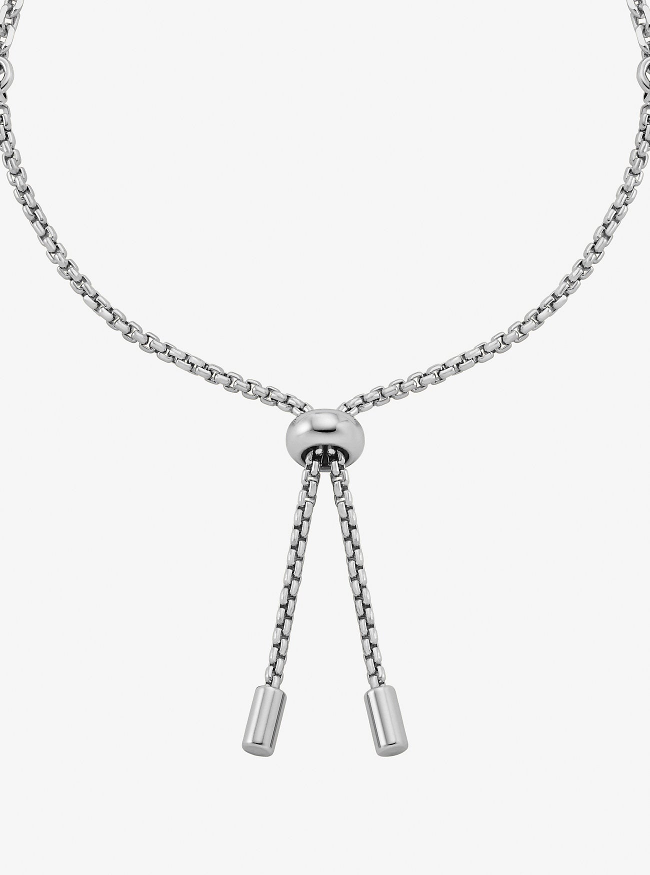 Pavé Lock Slider Bracelet SILVER