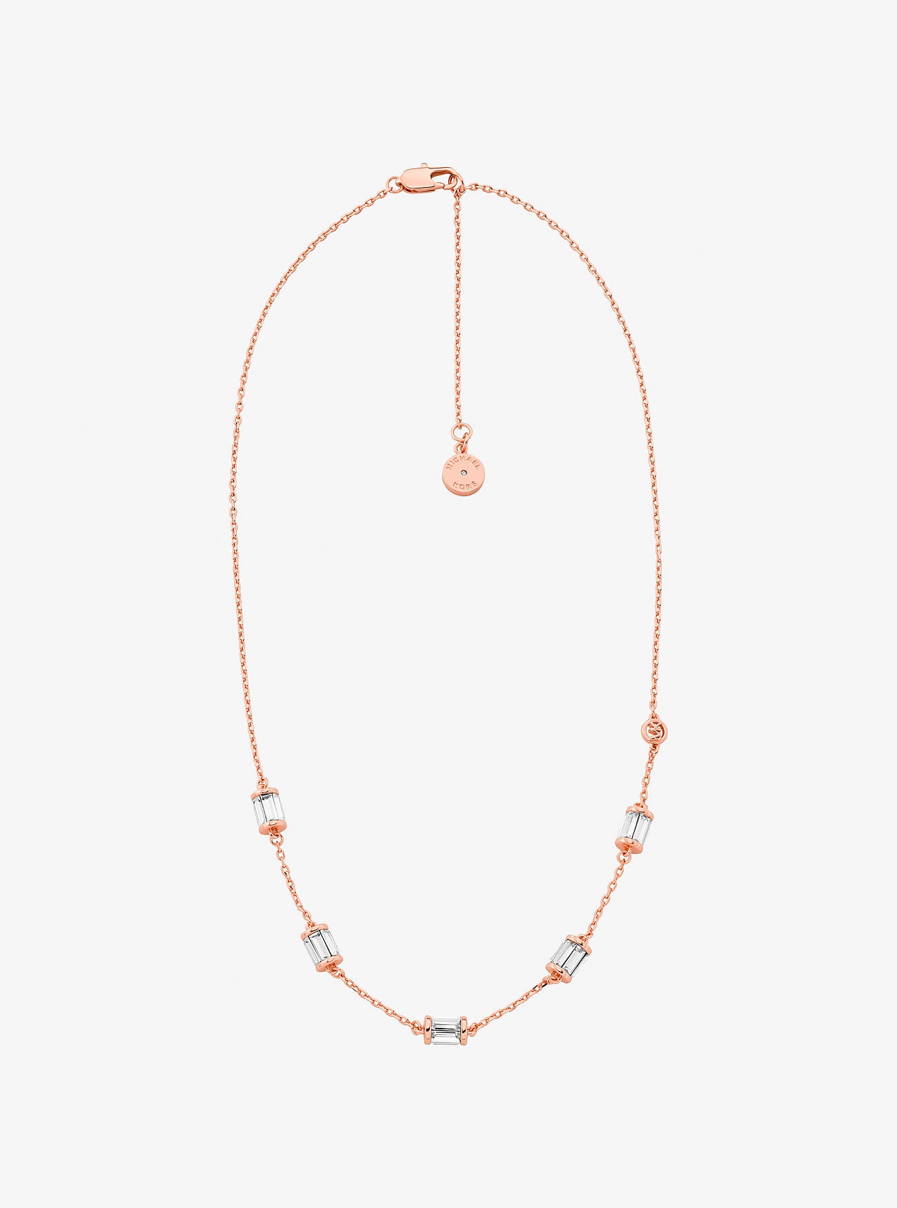 Cubic Zirconia Necklace ROSE GOLD