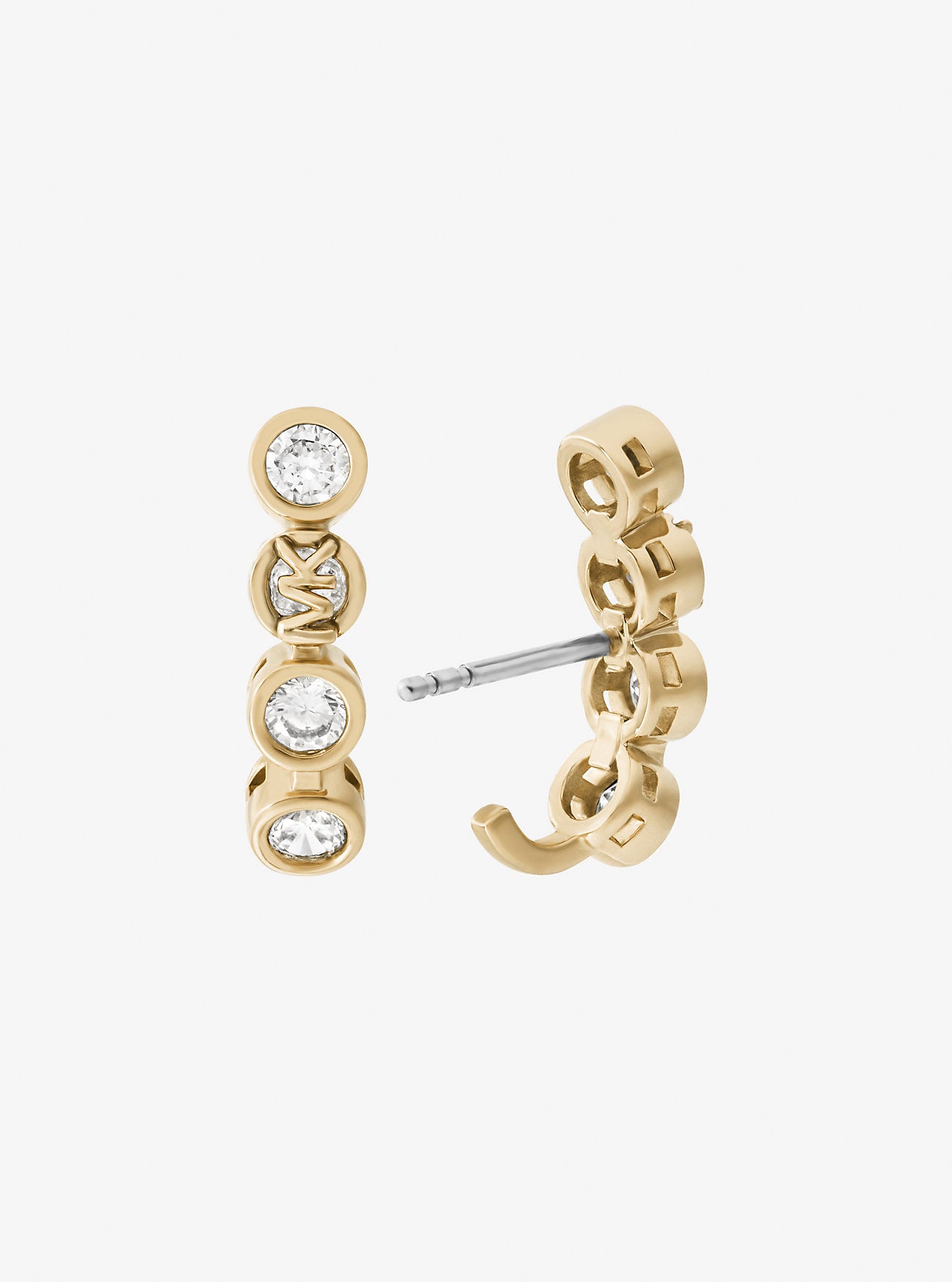 Cubic Zirconia Climber Earrings GOLD