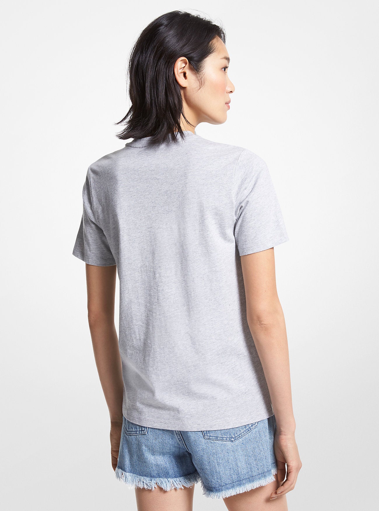 Logo Organic Cotton T-Shirt PEARL GREY