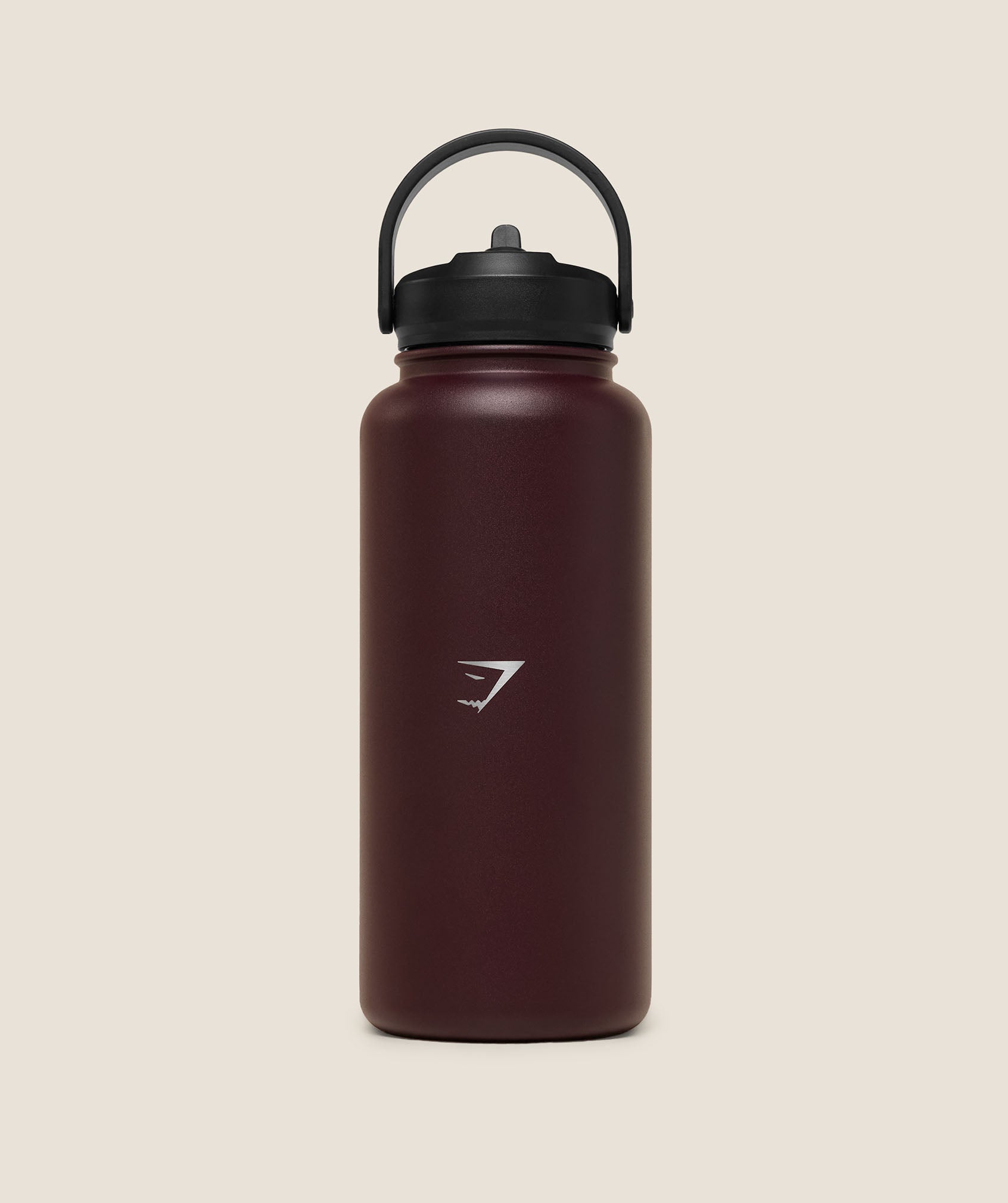 Gymshark Metal Insulated Straw Bottle 1L 'Cherry Purple'