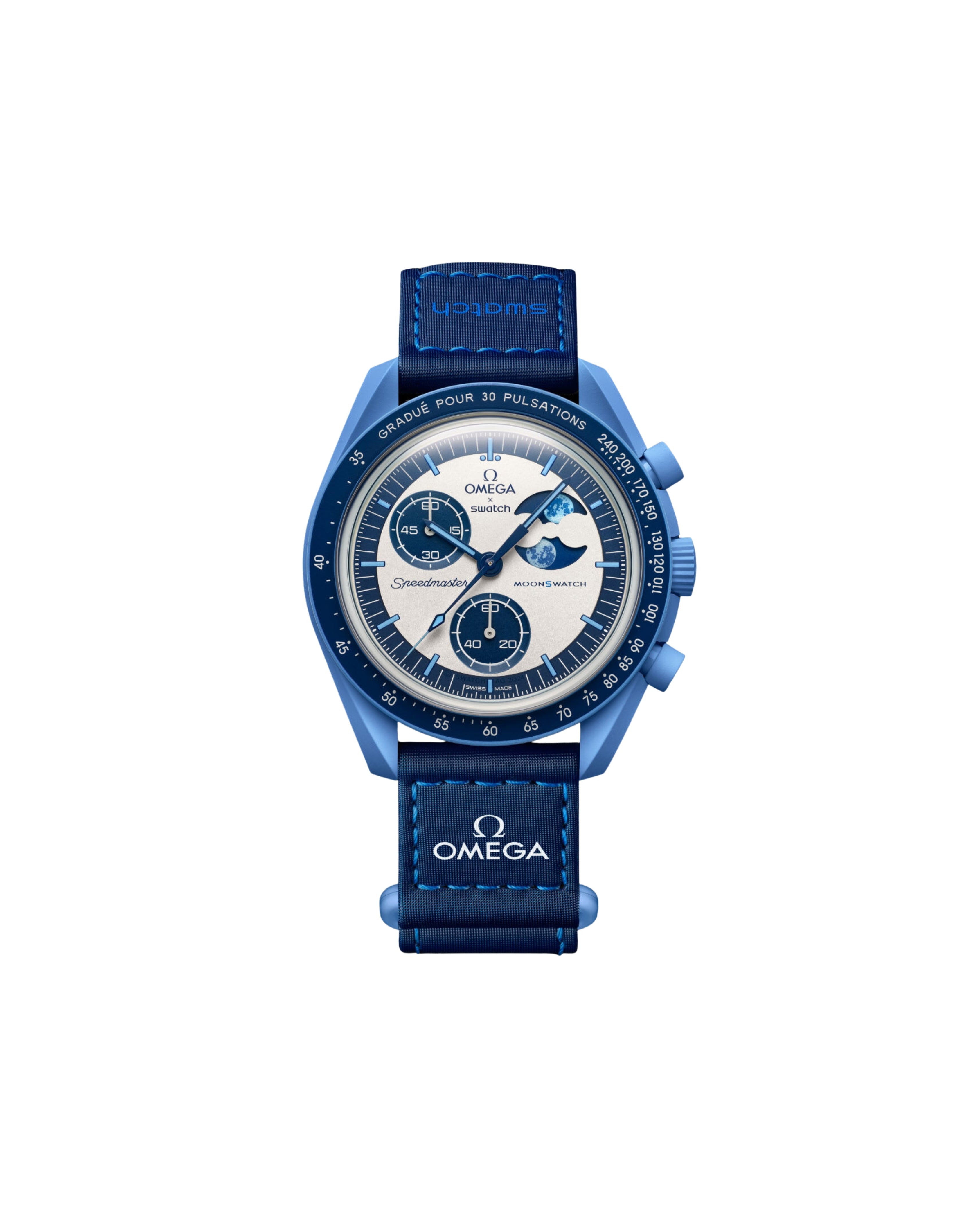 Swatch x Omega Bioceramic Moonswatch 'Mission to the Super Blue Moonphase'