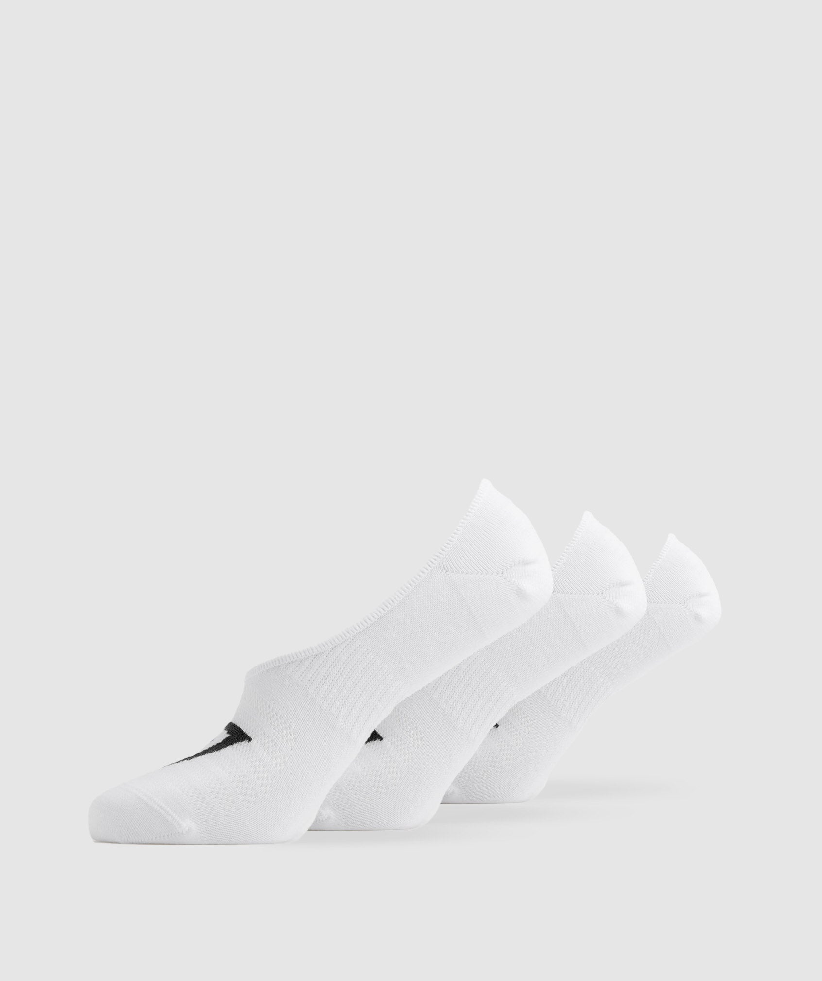 Gymshark No Show Socks 3pk 'White'
