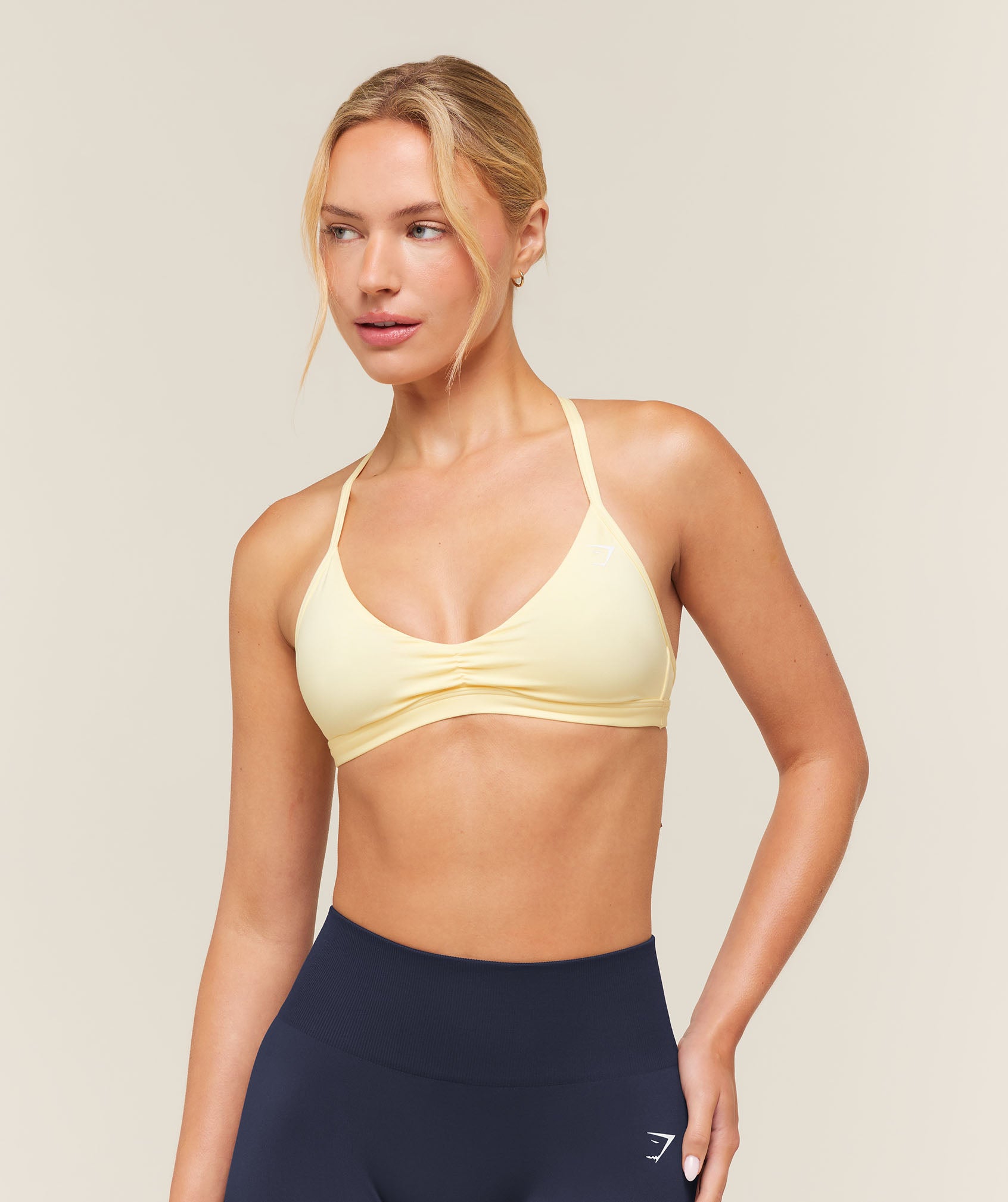 Gymshark Minimal Sports Bra 2.0 'Butter Yellow'