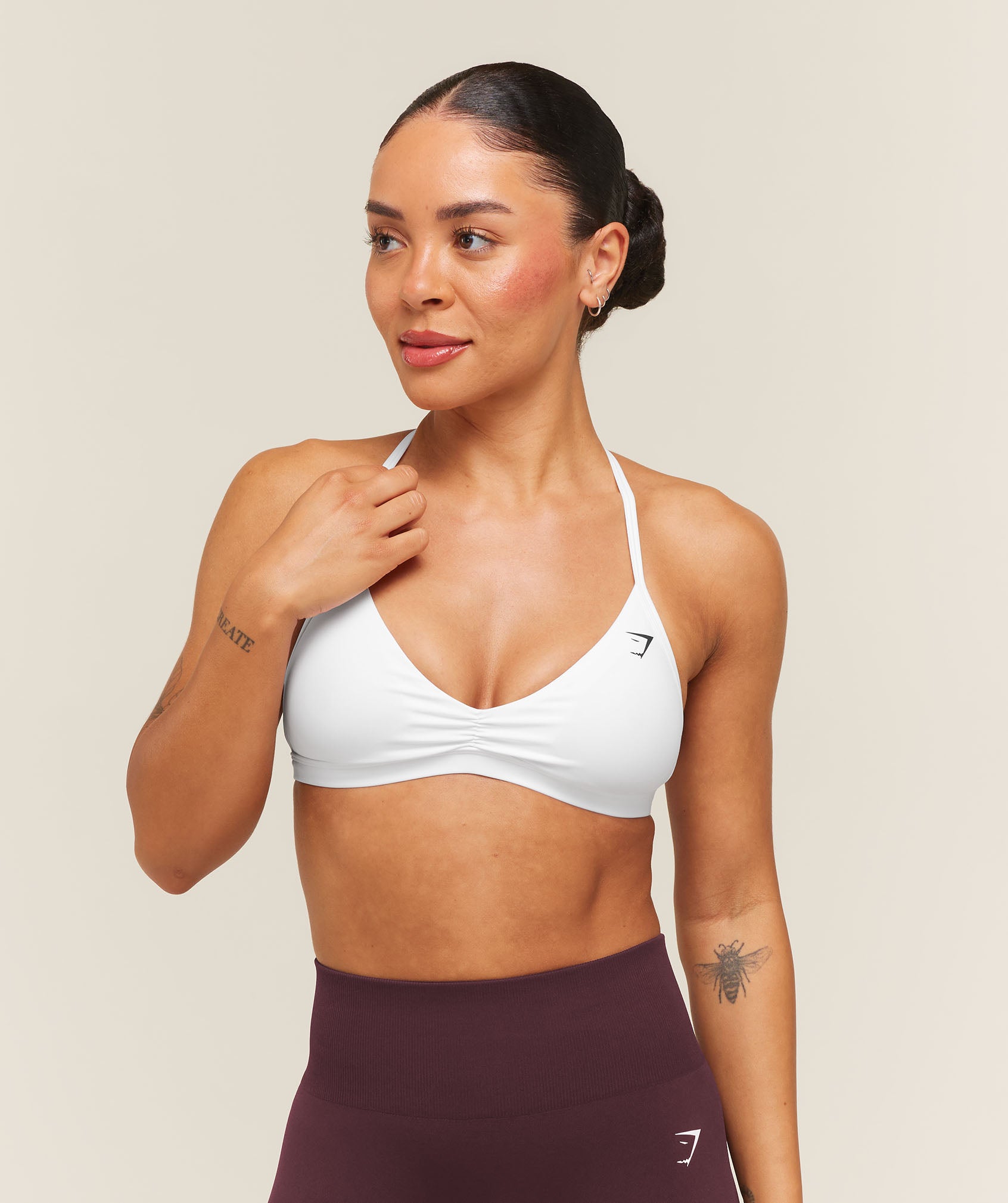 Gymshark Minimal Sports Bra 2.0 'White'