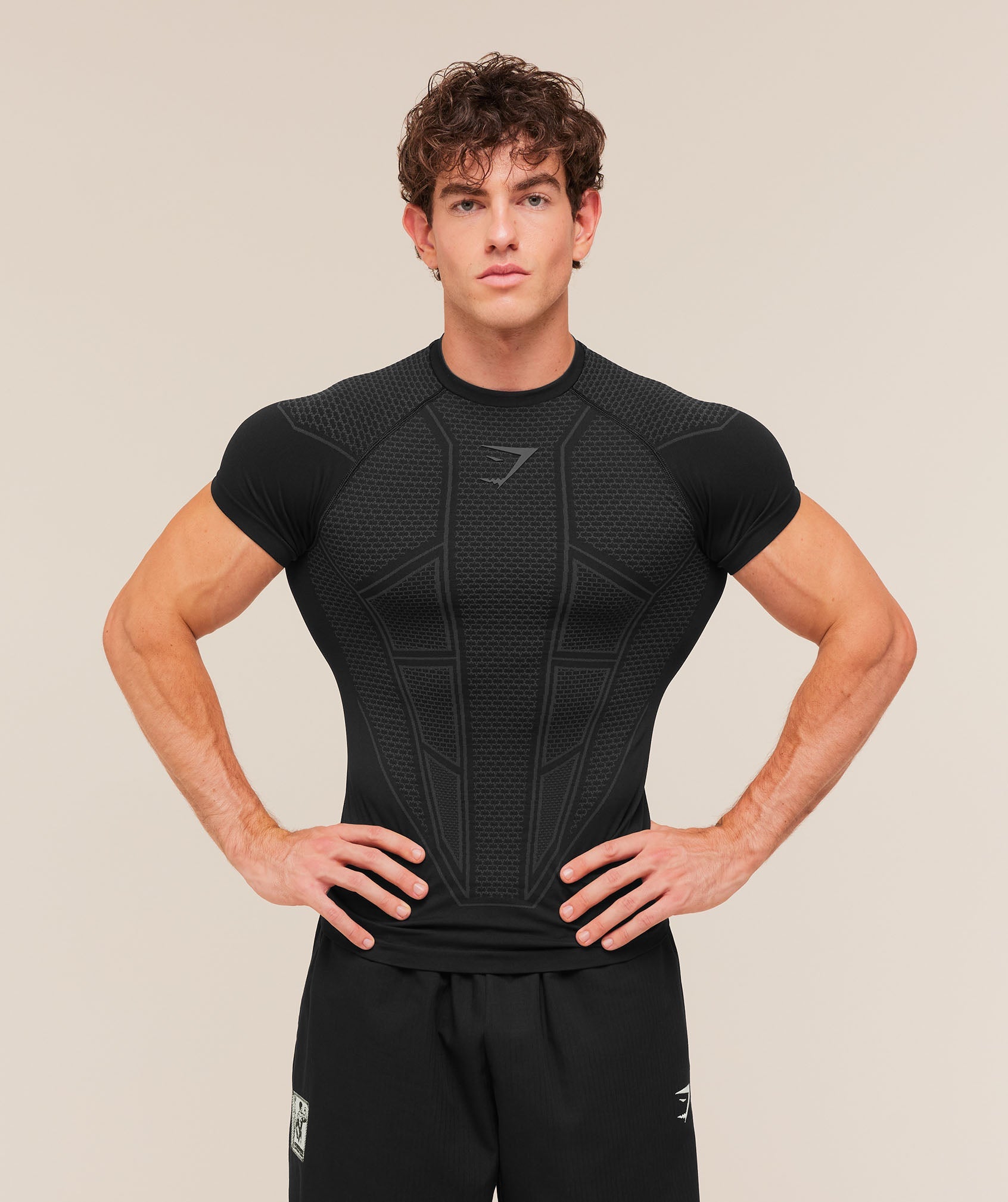 Gymshark Onyx V1 T-Shirt 'Black Onyx Grey'