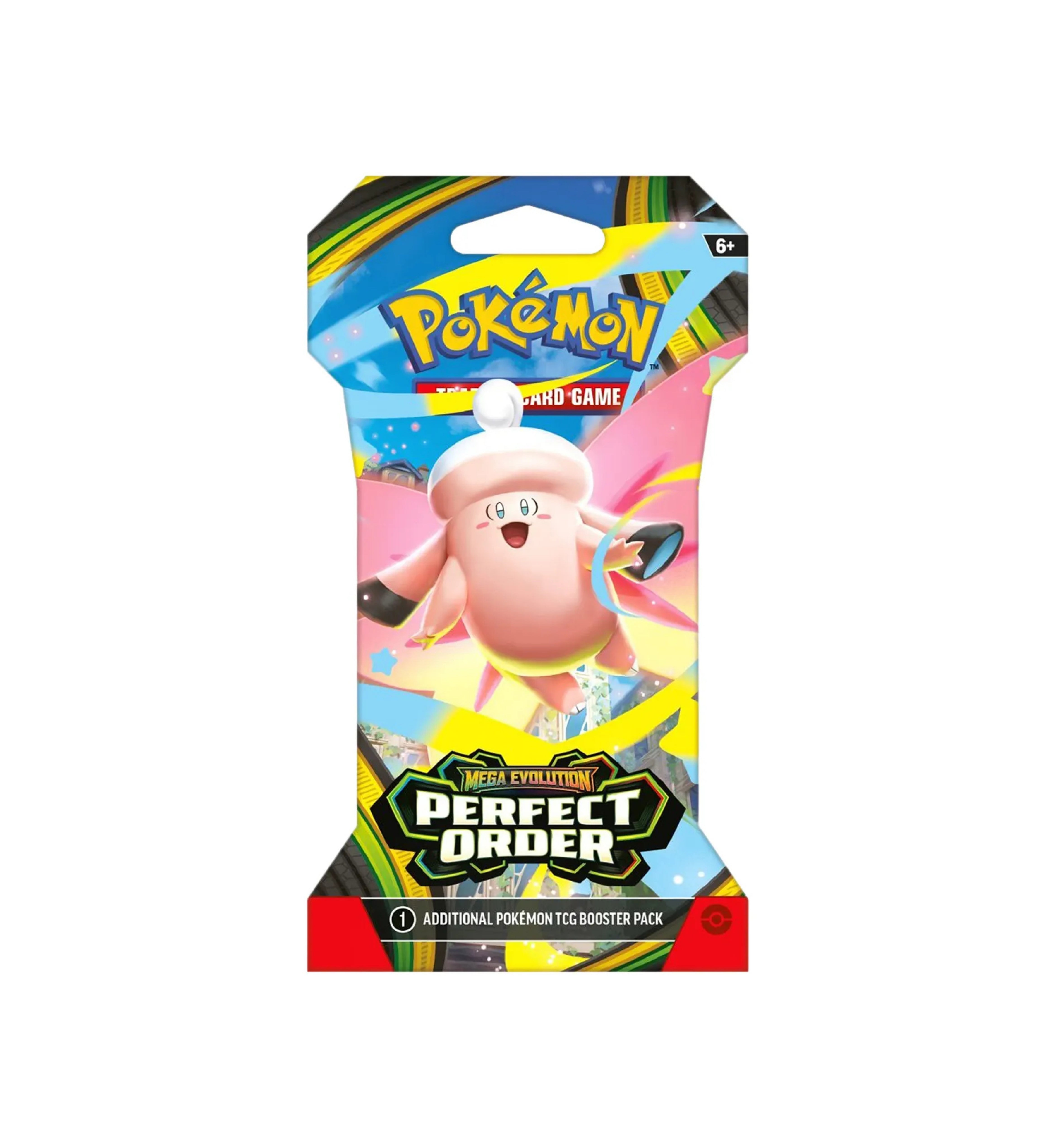Pokémon Mega Evolution: Perfect Order Sleeved Booster Pack (Mega Clefairy Artwork)
