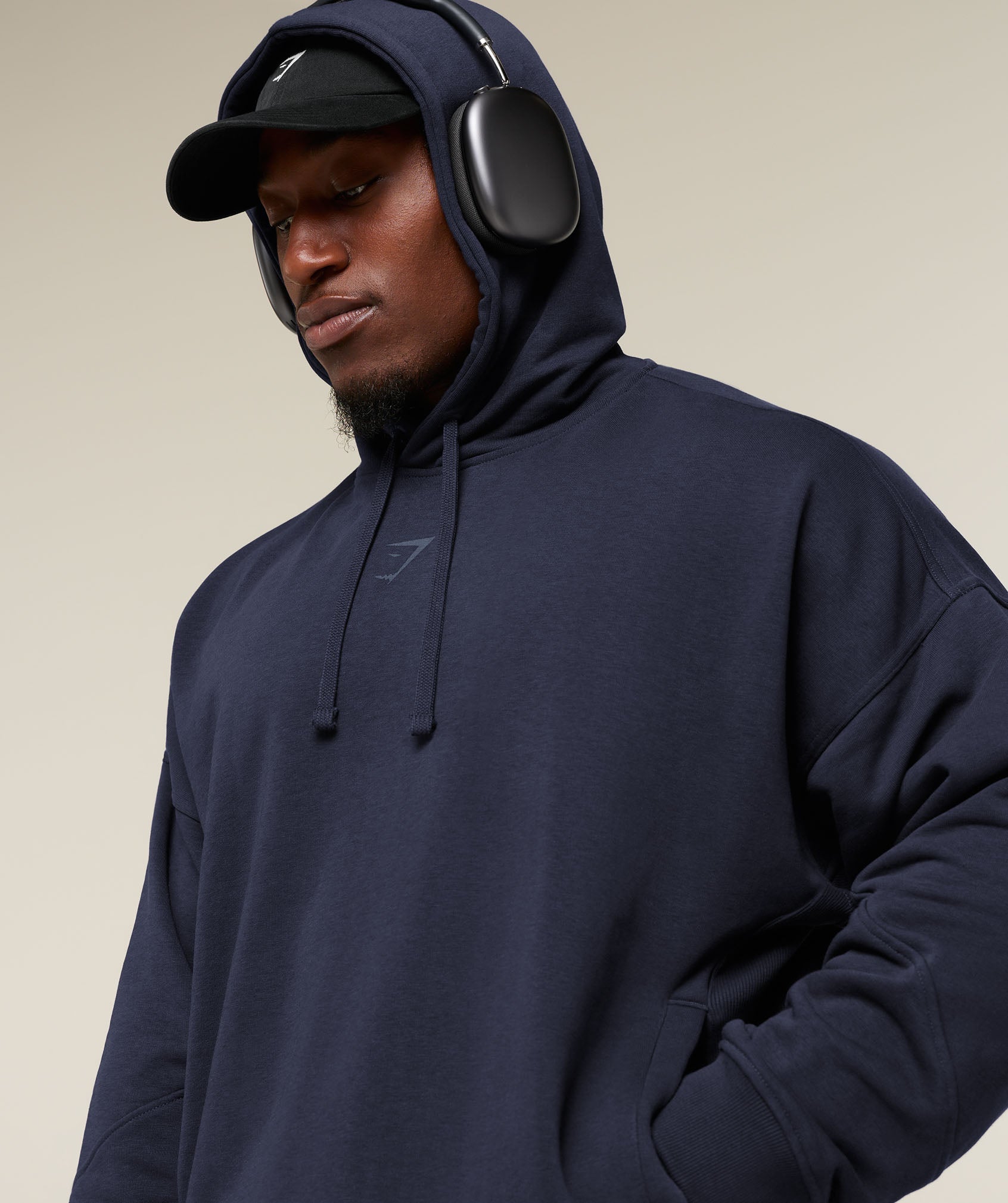 Gymshark Power Hoodie 'Heavy Blue Shadow Blue'