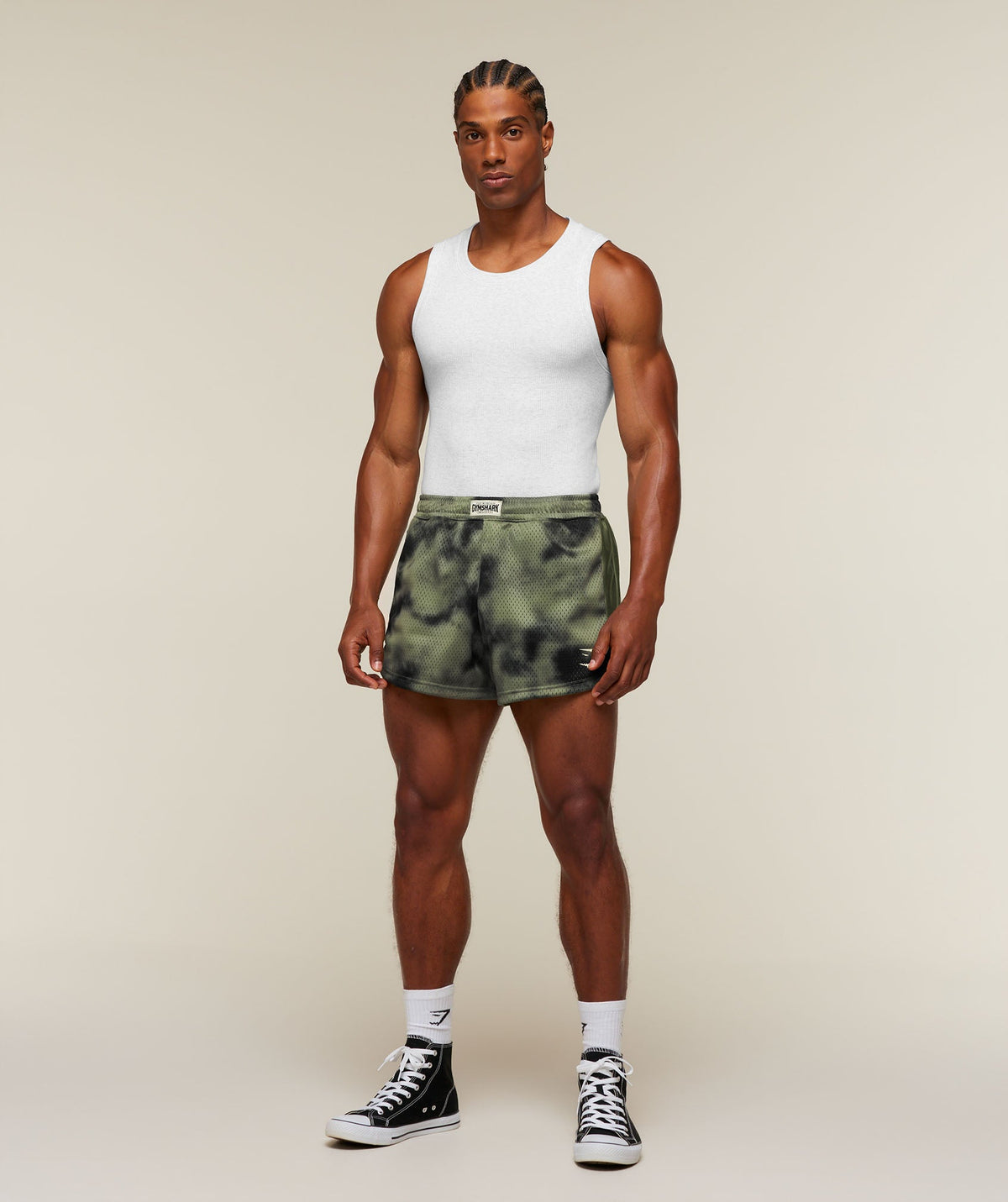 Gymshark Lifting Icons 3" Shorts 'Grounded Green'